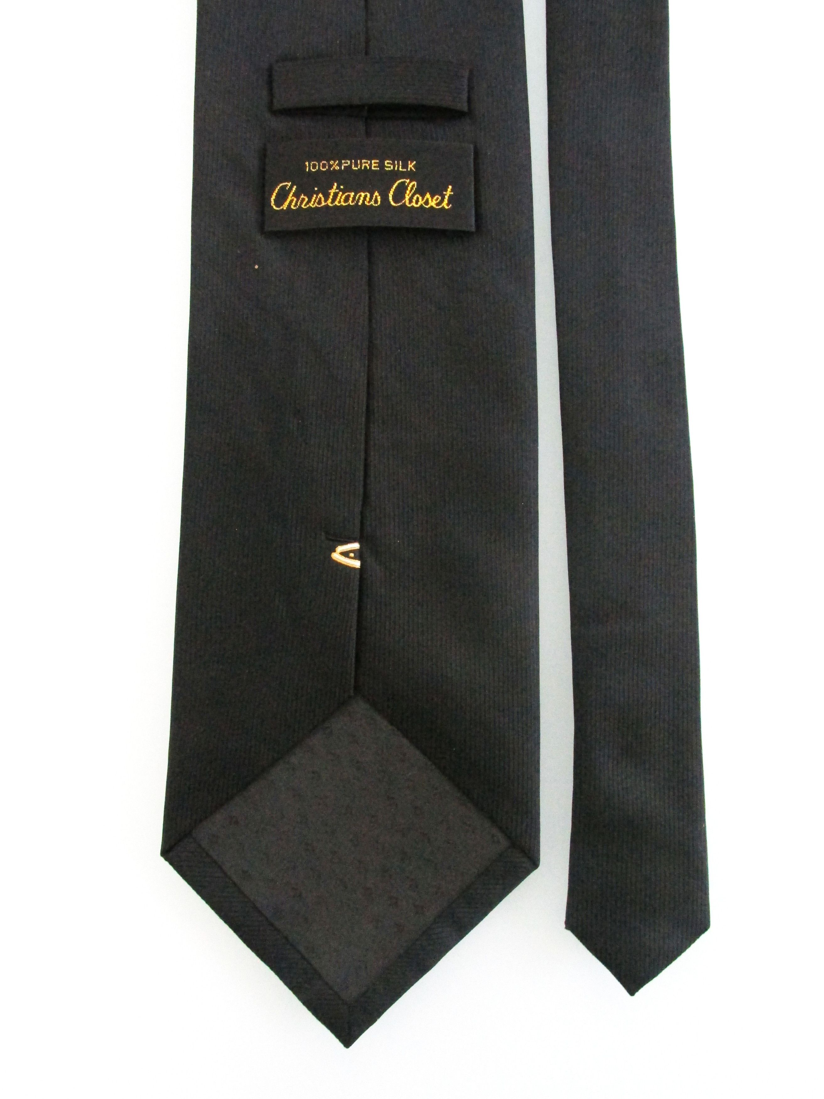 Other Christian Fish Symbol Men's Silk Tie Size ONE SIZE - 4 Thumbnail