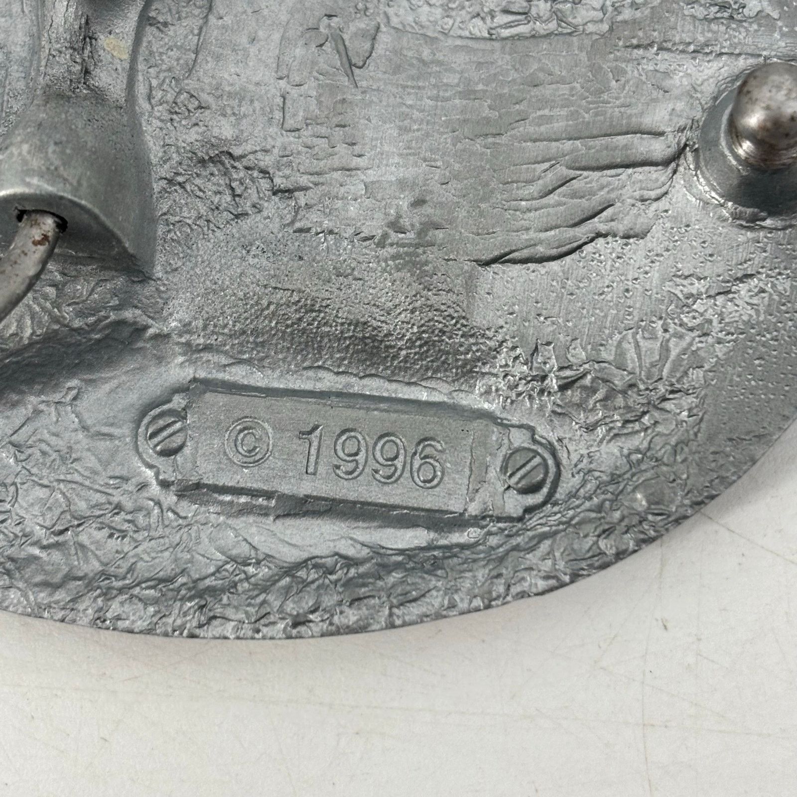 Vintage US National Guard Belt Buckle Great American Hero USA Pewter Size ONE SIZE - 6 Thumbnail