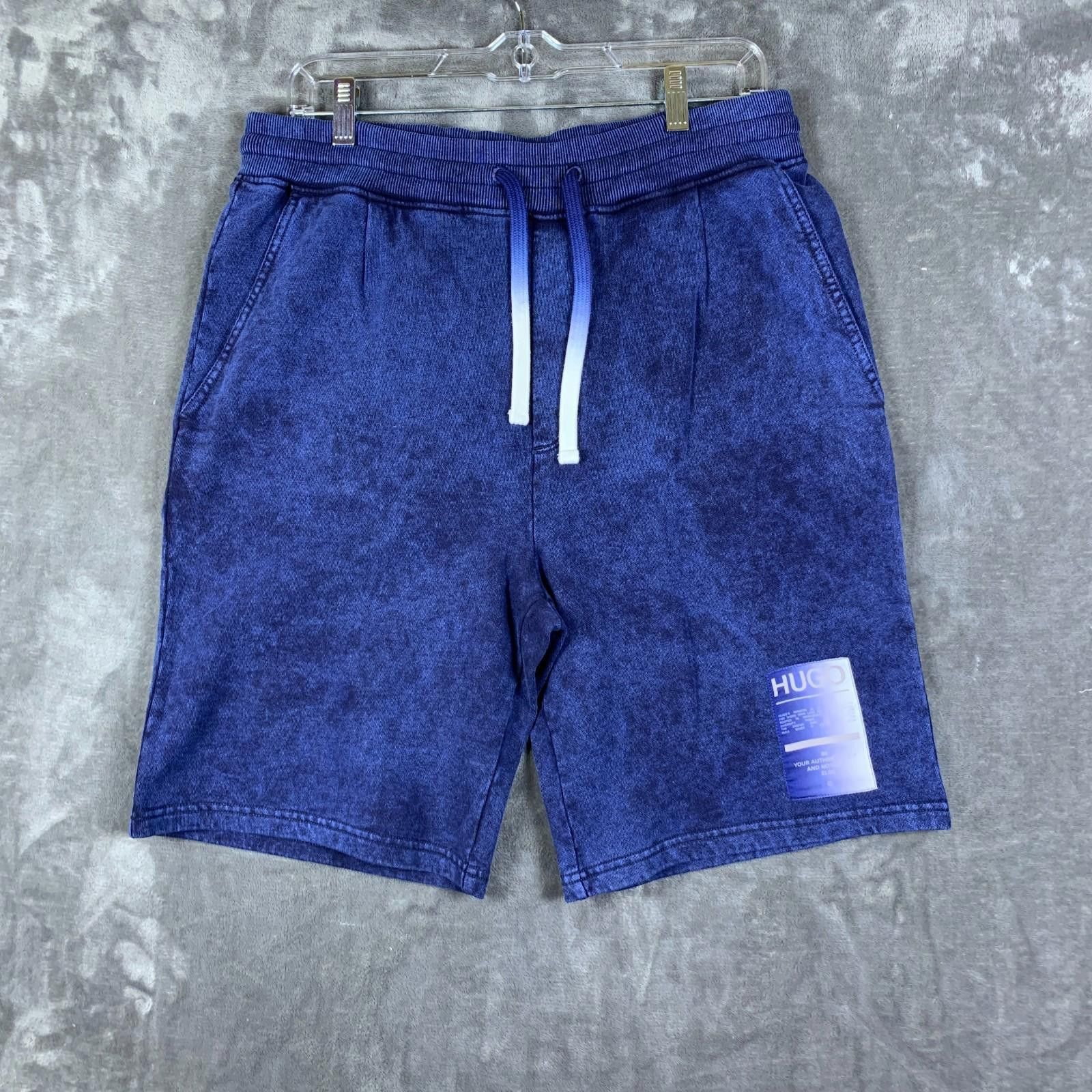 Hugo Boss RARE! MENS Hugo Boss Logo Indigo Dye Shorts Sz. Med (332) Size US 32 / EU 48 - 1 Thumbnail