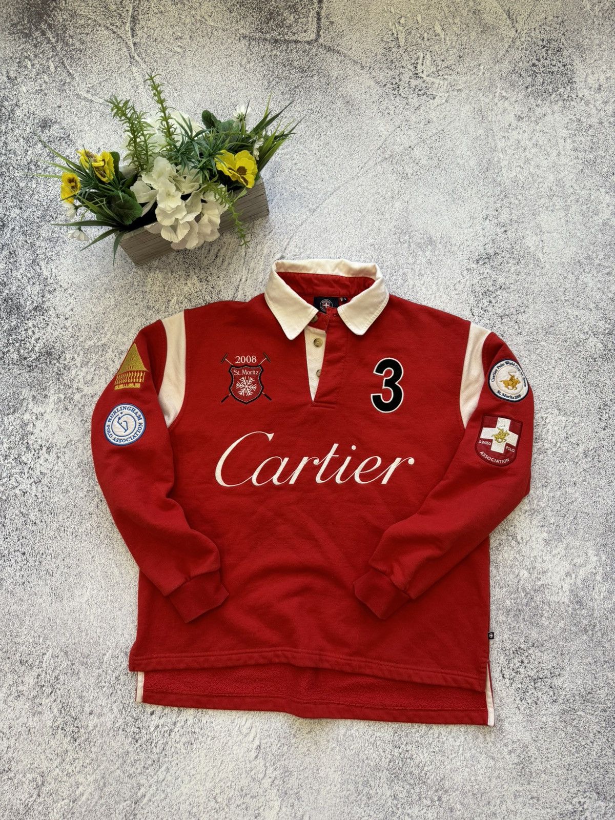 【レア】ヴィンテージ Cartier St.moritz Polo ポロシャツ Cartier × Streetwear × Vintage Vintage 2008 Polo Ralph