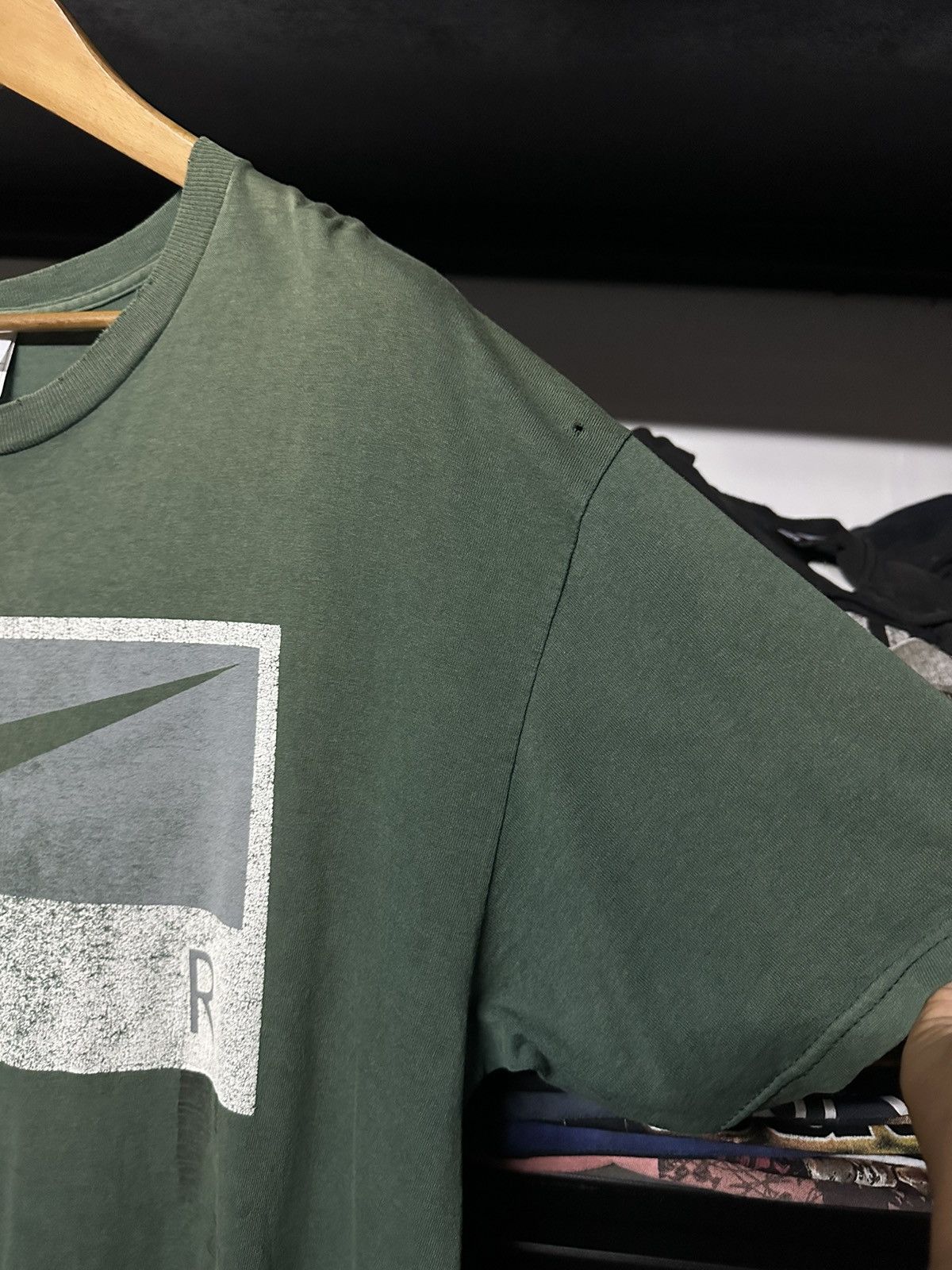 Nike × Vintage Vintage 90s Nike Air Distressed Tee Size US XL / EU 56 / 4 - 6 Thumbnail
