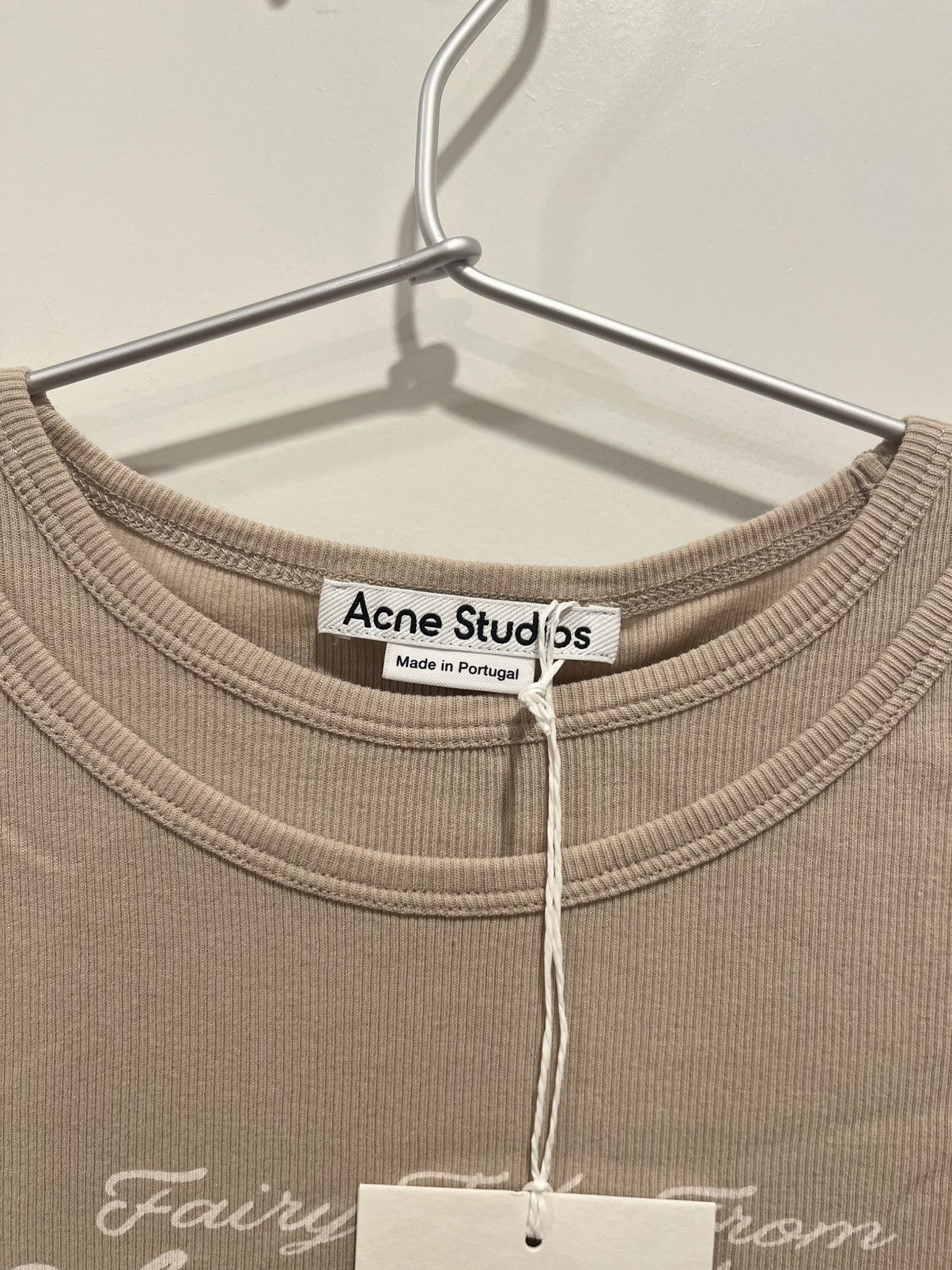 Acne Studios Acne Studios beige Long sleeve T-shirt Size XS / US 0-2 / IT 36-38 - 3 Thumbnail