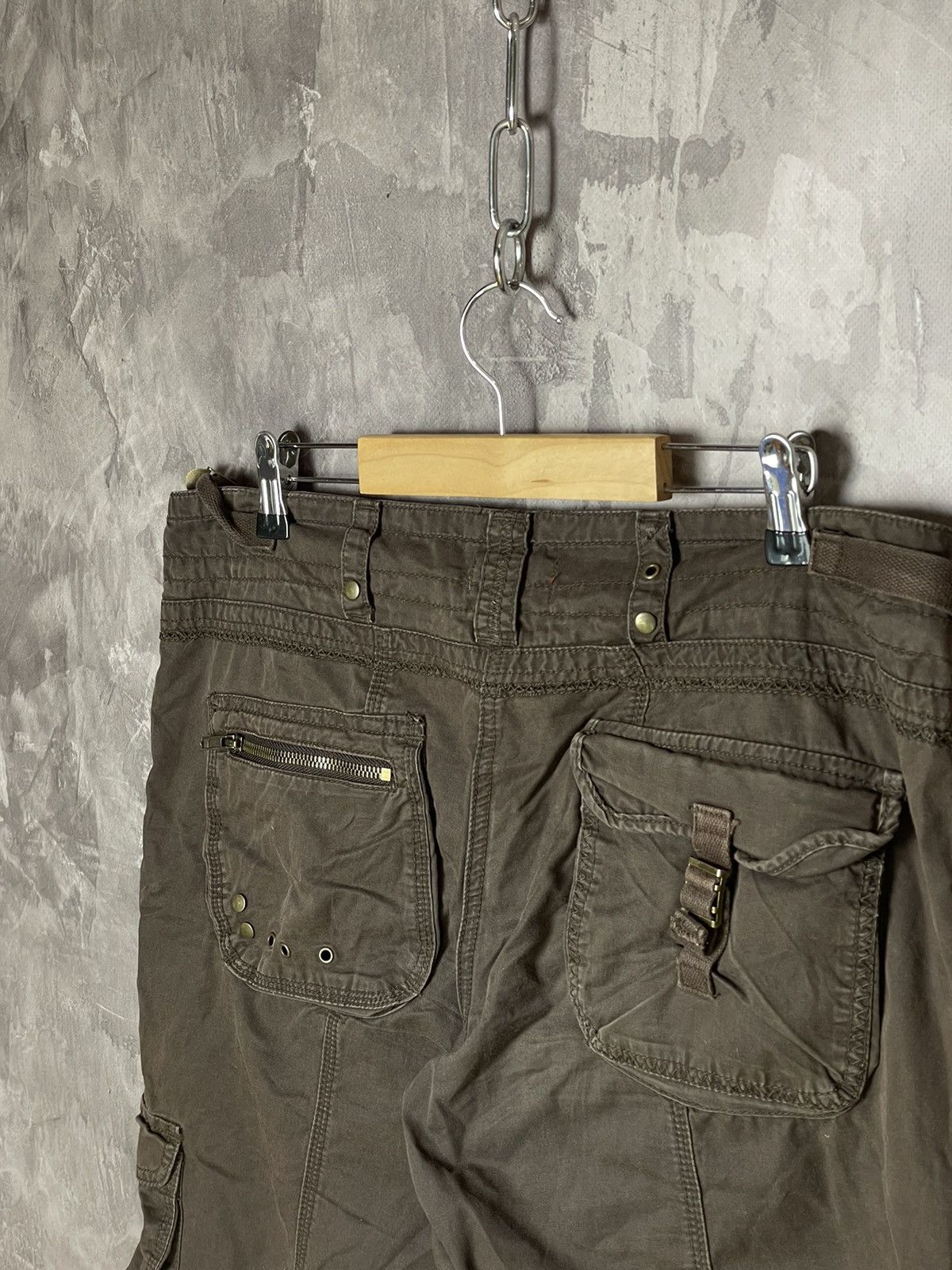 Japanese Brand × Vintage VINTAGE CARGO PANTS FLARED PARACHUTE SPRING JAPAN 90S Size 32" / US 10 / IT 46 - 10 Thumbnail