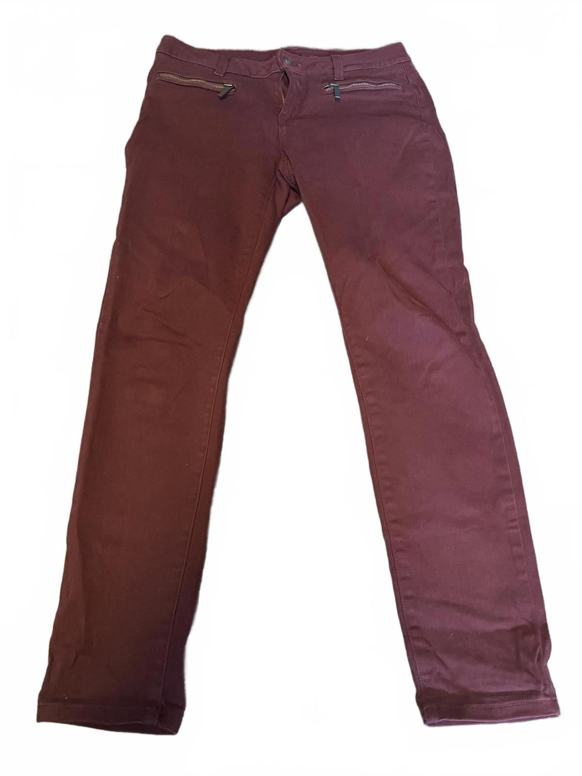 Michael Kors Michael Kors burgundy skinny jeans, size 4 Size 27" / US 4 / IT 40 - 1 Thumbnail