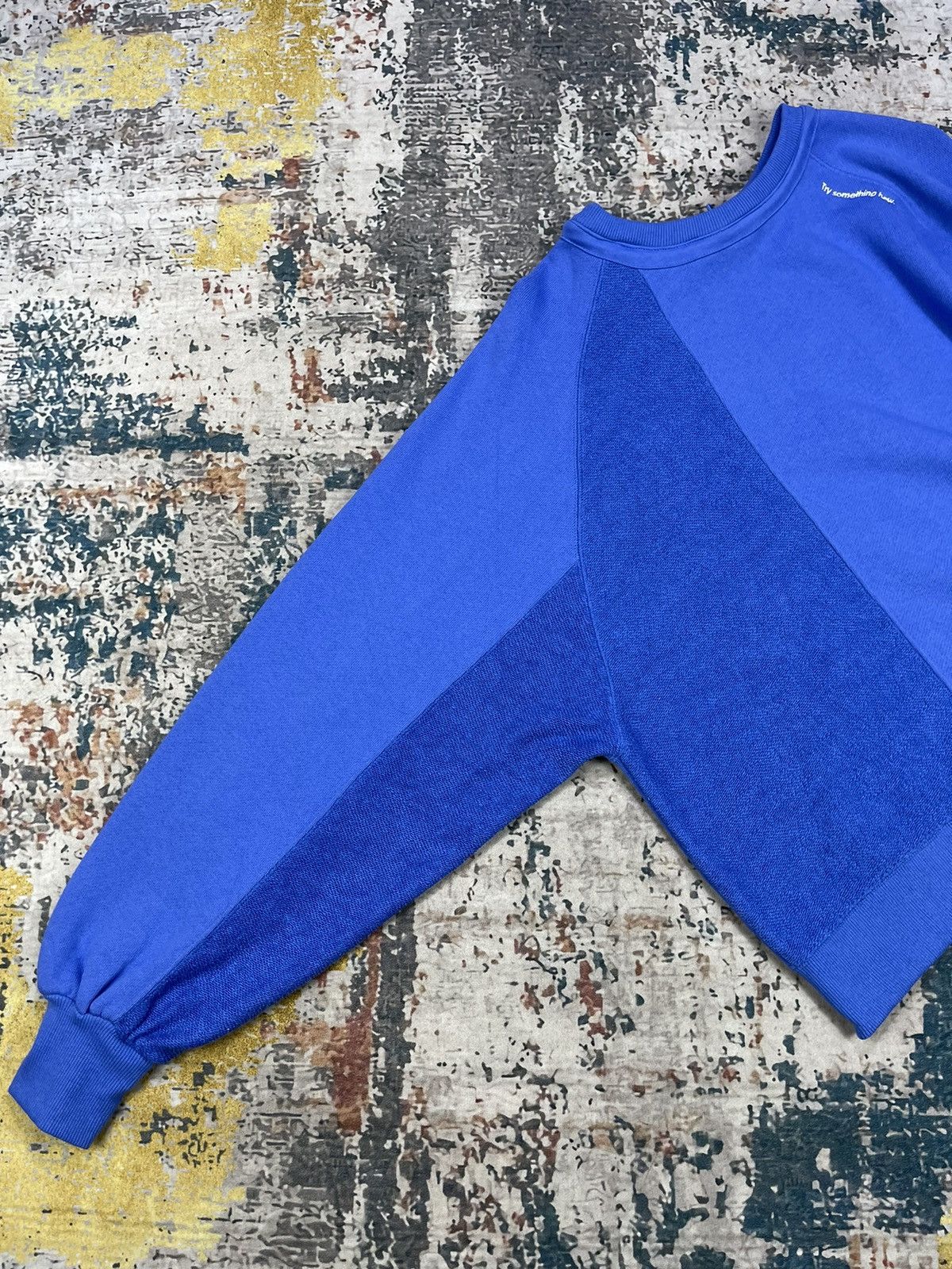 Japanese Brand Niko And 2 Way Patchwork Pull Over Sweatshirt Size ONE SIZE - 2 Thumbnail