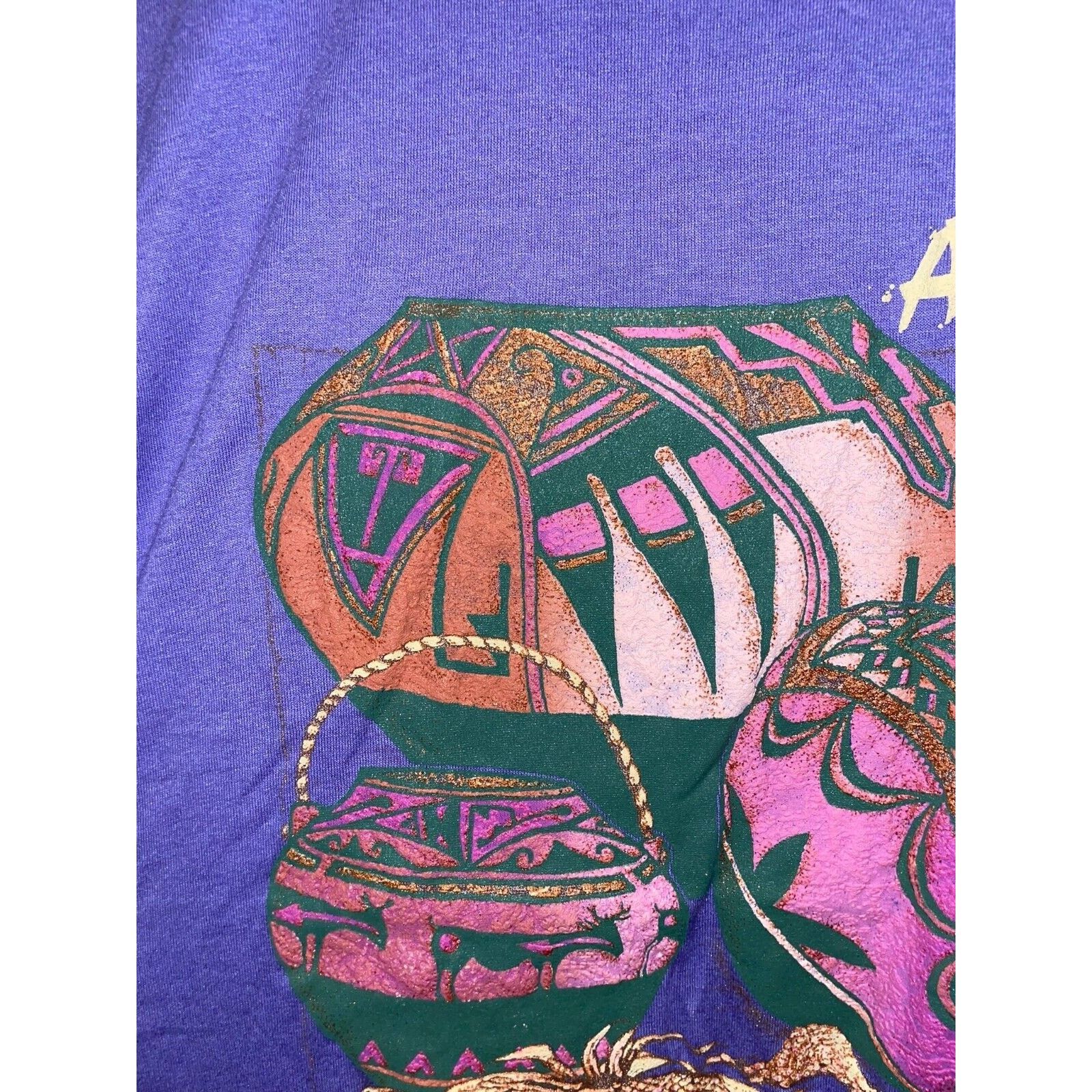 Jerzees Vintage Arizona Native American Shirt Pot Tee VTG 90s Large Size US L / EU 52-54 / 3 - 3 Thumbnail
