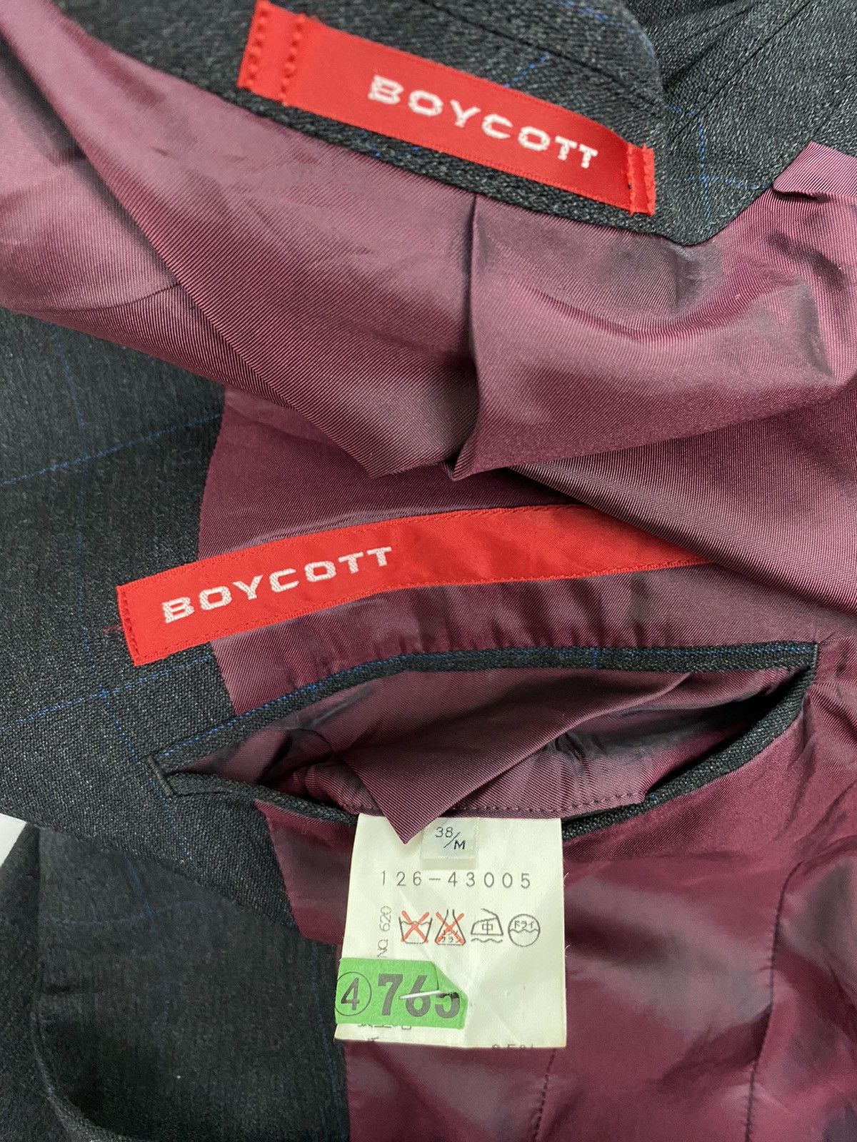 Boycott Boycott Checkered Blazer Size 38S - 9 Thumbnail