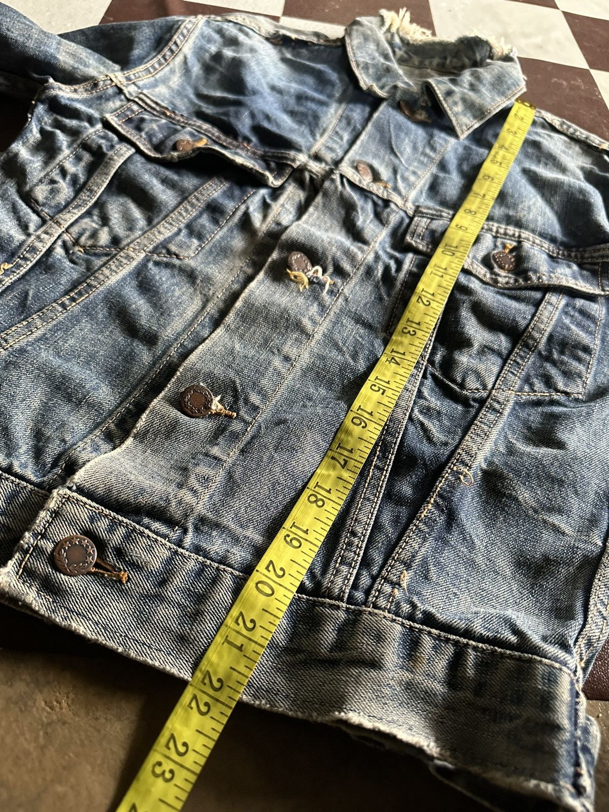 Sears Vintage 70s Sears selvedge rusty wash denim jacket Size US S / EU 44-46 / 1 - 11 Thumbnail