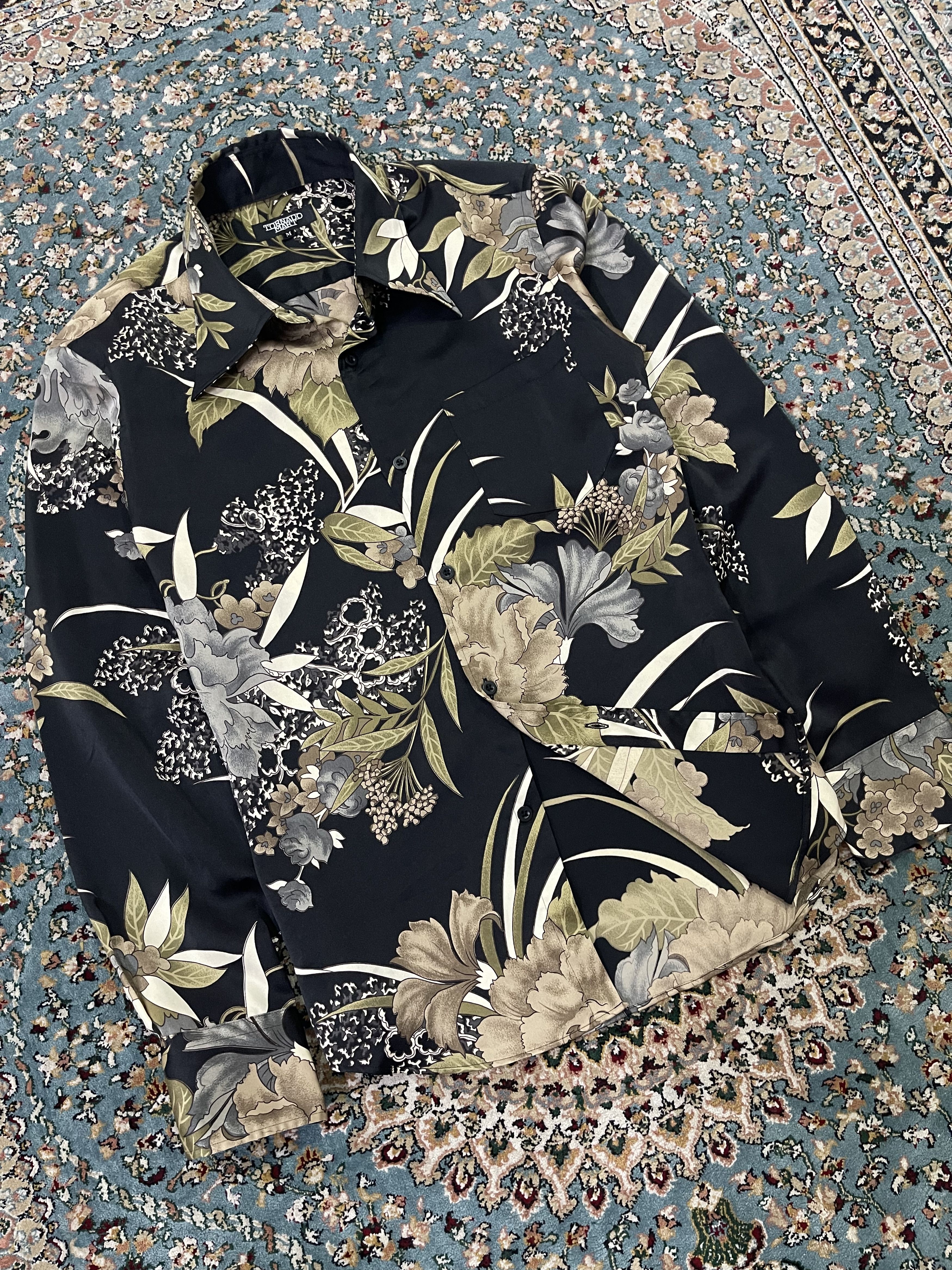 Le Grande Bleu (L.G.B.) × Tornado Mart Tornado Mart Hawaii Satin Shirt Size US M / EU 48-50 / 2 - 2 Thumbnail
