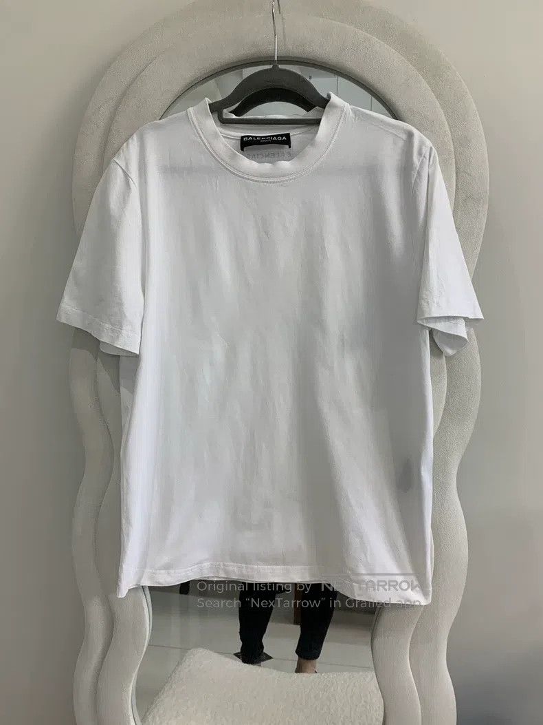 Balenciaga Balenciaga White Short Sleeve T-Shirt, Size L Size US L / EU 52-54 / 3 - 3 Thumbnail