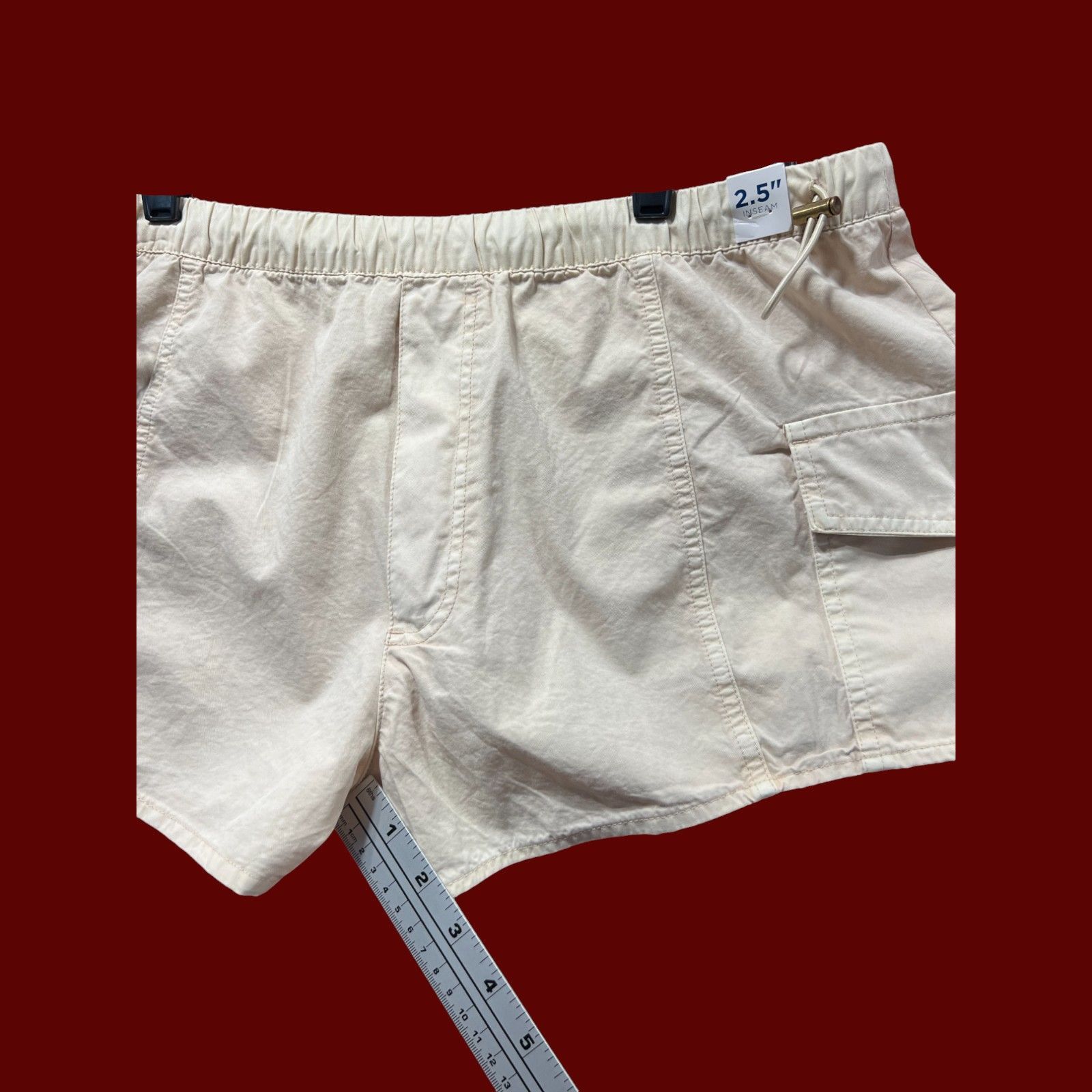 Arizona Jean Co. Arizona - Women's Low Rise Pull-On Short Juniors - Beige - L Size 37" - 8 Thumbnail