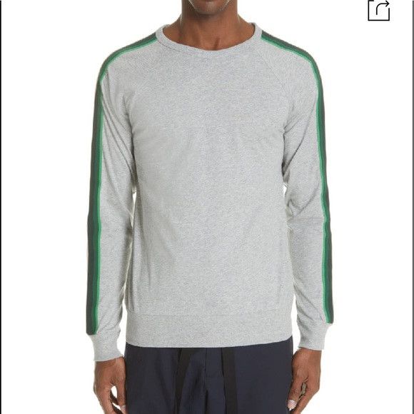 image of Dries Van Noten O1Mj1Ld1Sgn0324 Sweatshirts In Green & Gray in Green/Gray, Men's (Size XL)