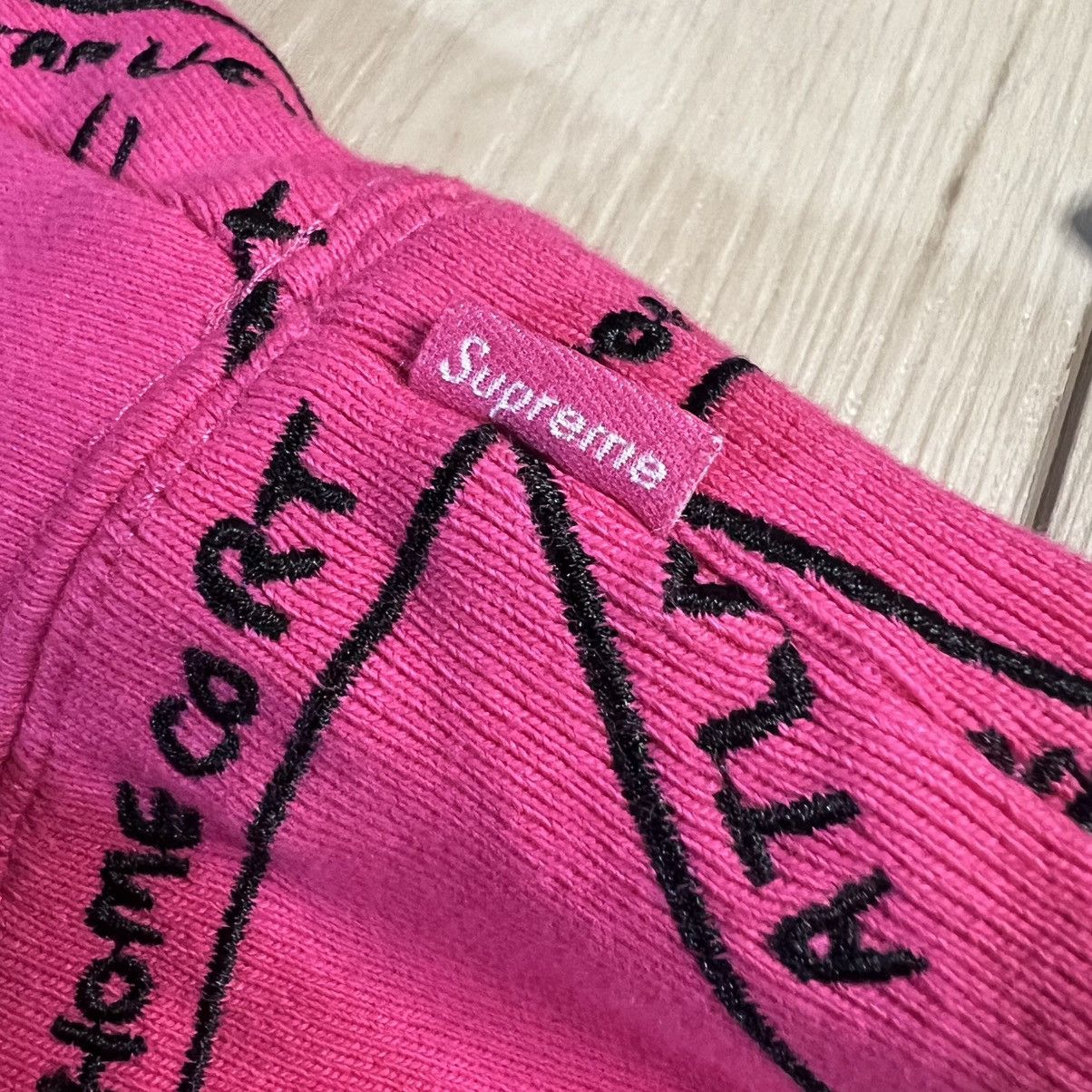 Supreme Supreme Gonz Embroidered Streets Hoodie Pink Size US M / EU 48-50 / 2 - 11 Thumbnail