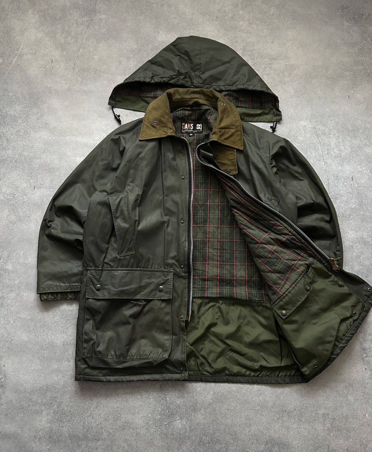 DAKS × Vintage Vintage DAKS London hooded coat mens rare( Barbour style) Size US M / EU 48-50 / 2 - 2 Thumbnail
