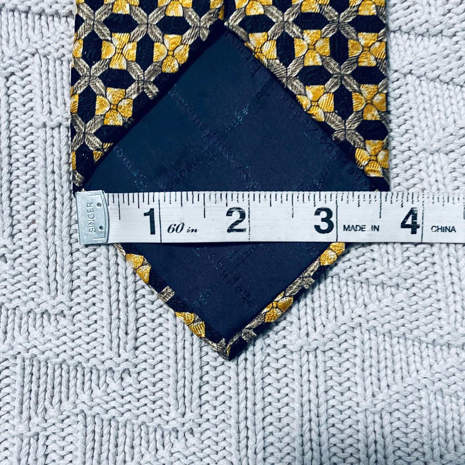 Ermenegildo Zegna Ermenegildo Zegna golden flower silk tie Size ONE SIZE - 5 Thumbnail