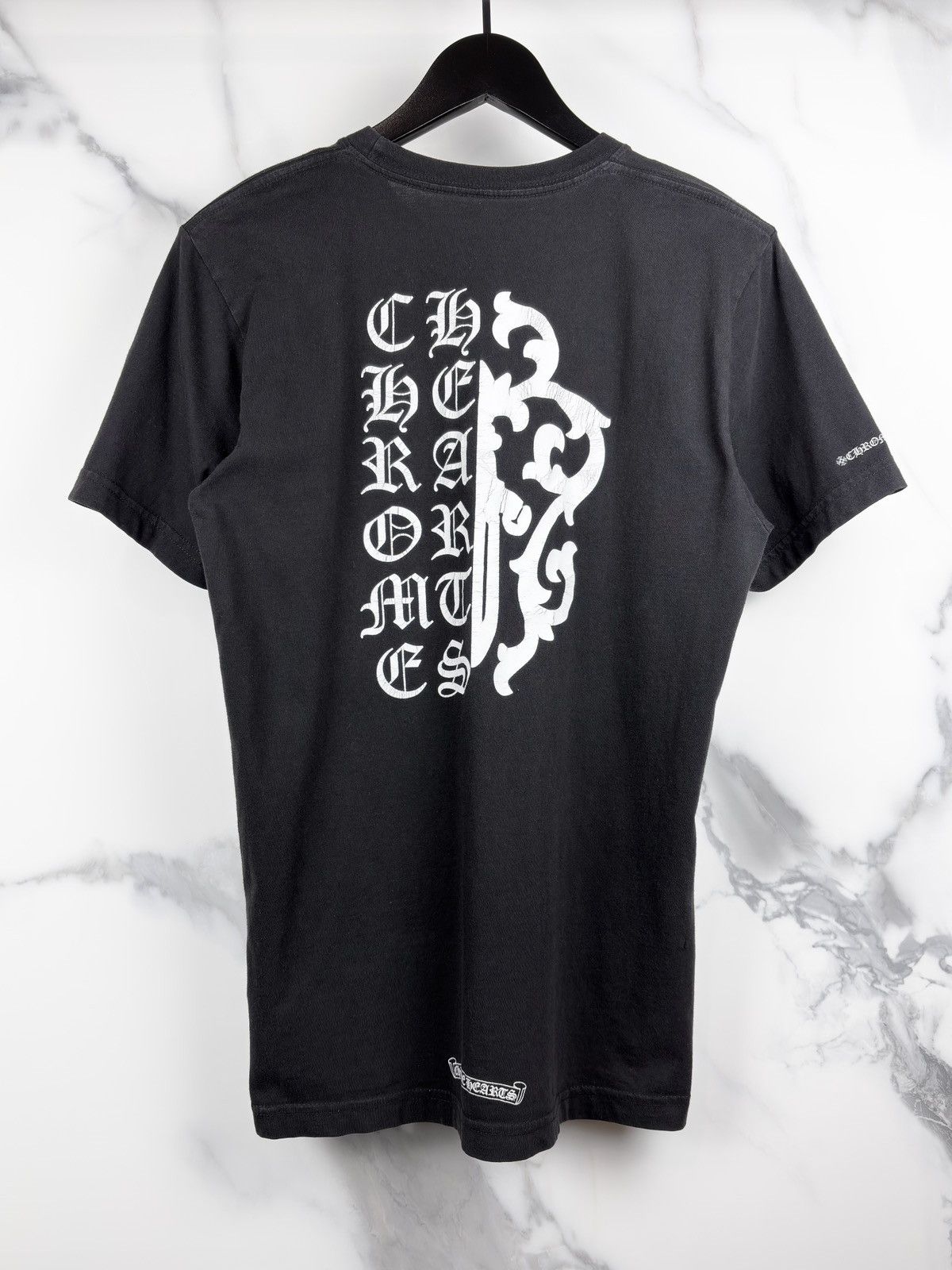 Chrome Hearts Chrome Hearts Vine Dagger Scroll Logo Pocket Tshirt Black Size US M / EU 48-50 / 2 - 1 Thumbnail
