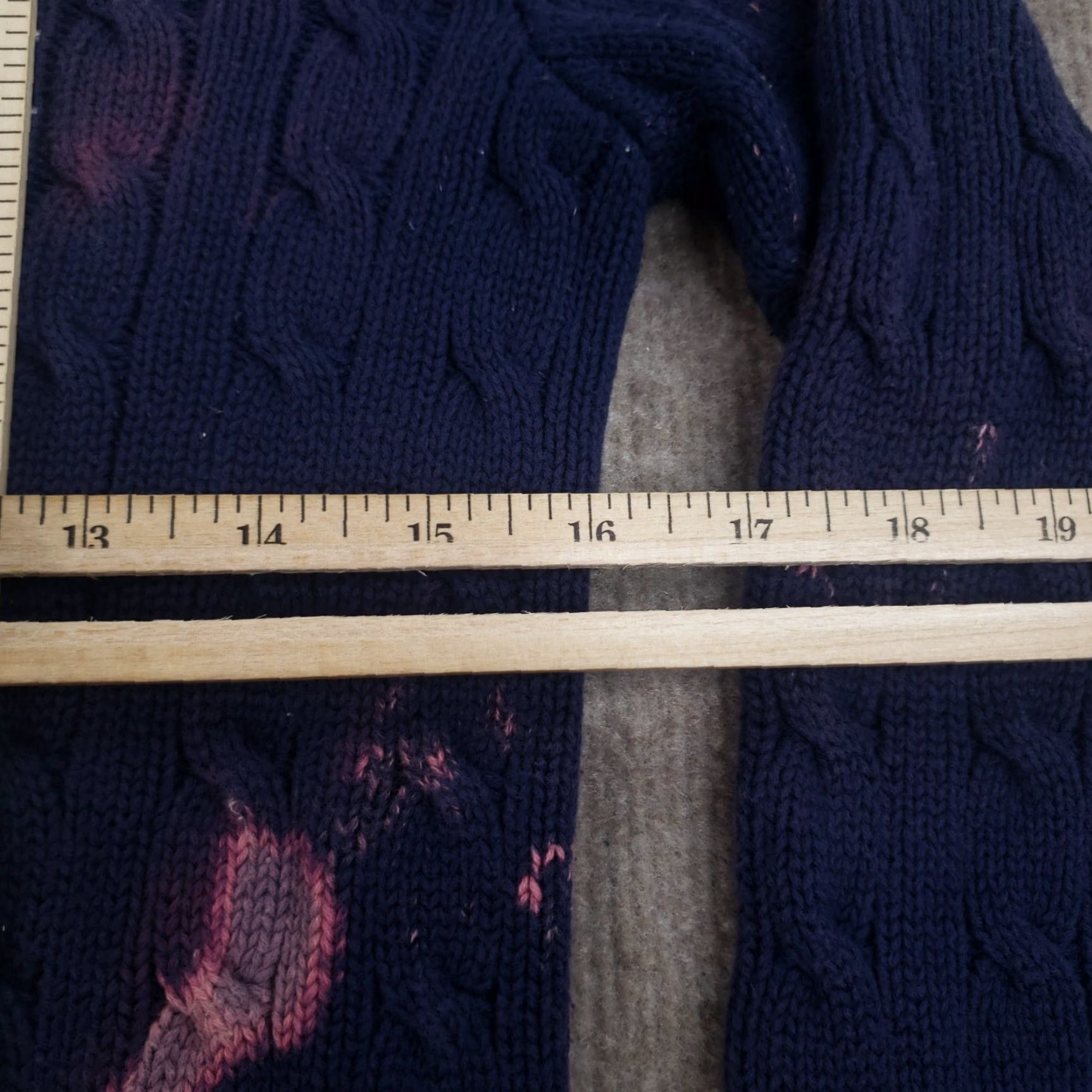 Polo Ralph Lauren Ralph Lauren Boys Sweater Medium Extra Large Blue Crew Neck Long Sleeve Cable Bleached Size US M / EU 48-50 / 2 - 3 Thumbnail