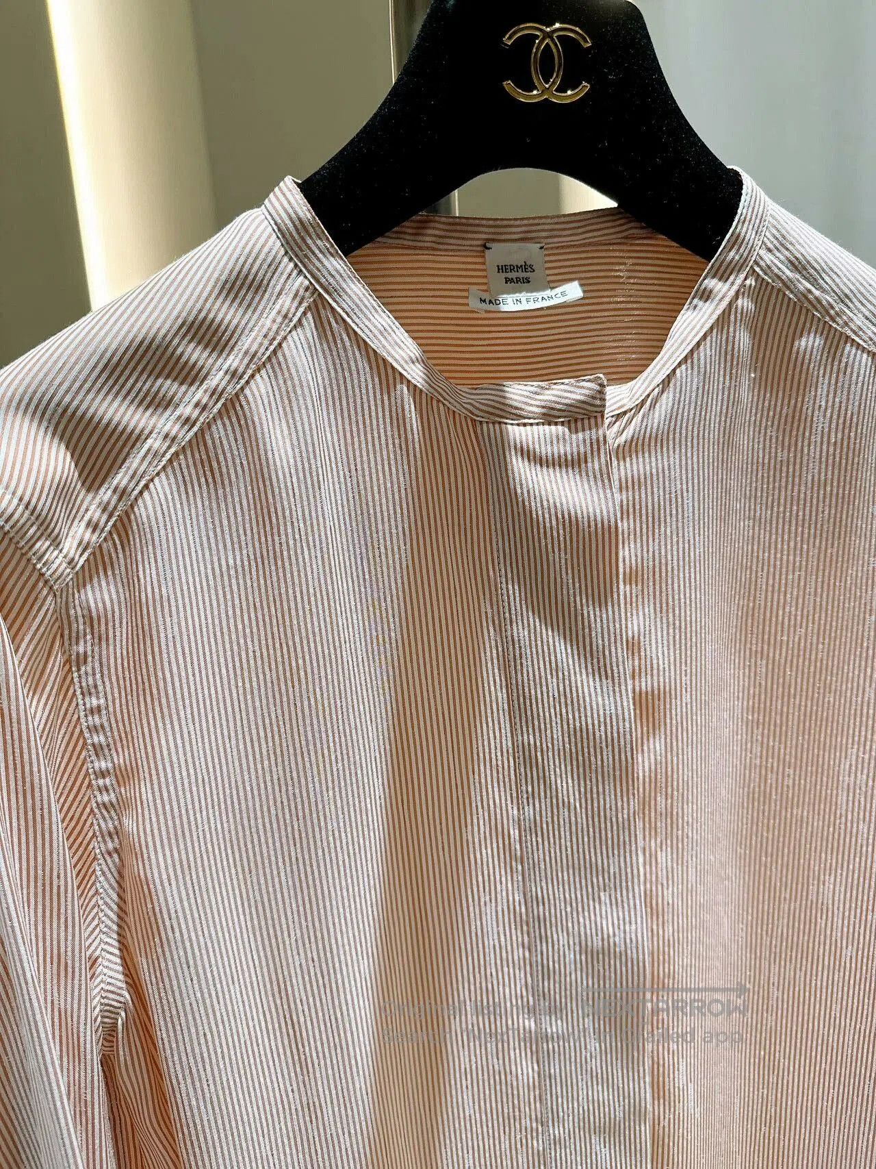 Hermes HERMES Striped Loose Dress. Size US 36 / EU 52 - 3 Thumbnail