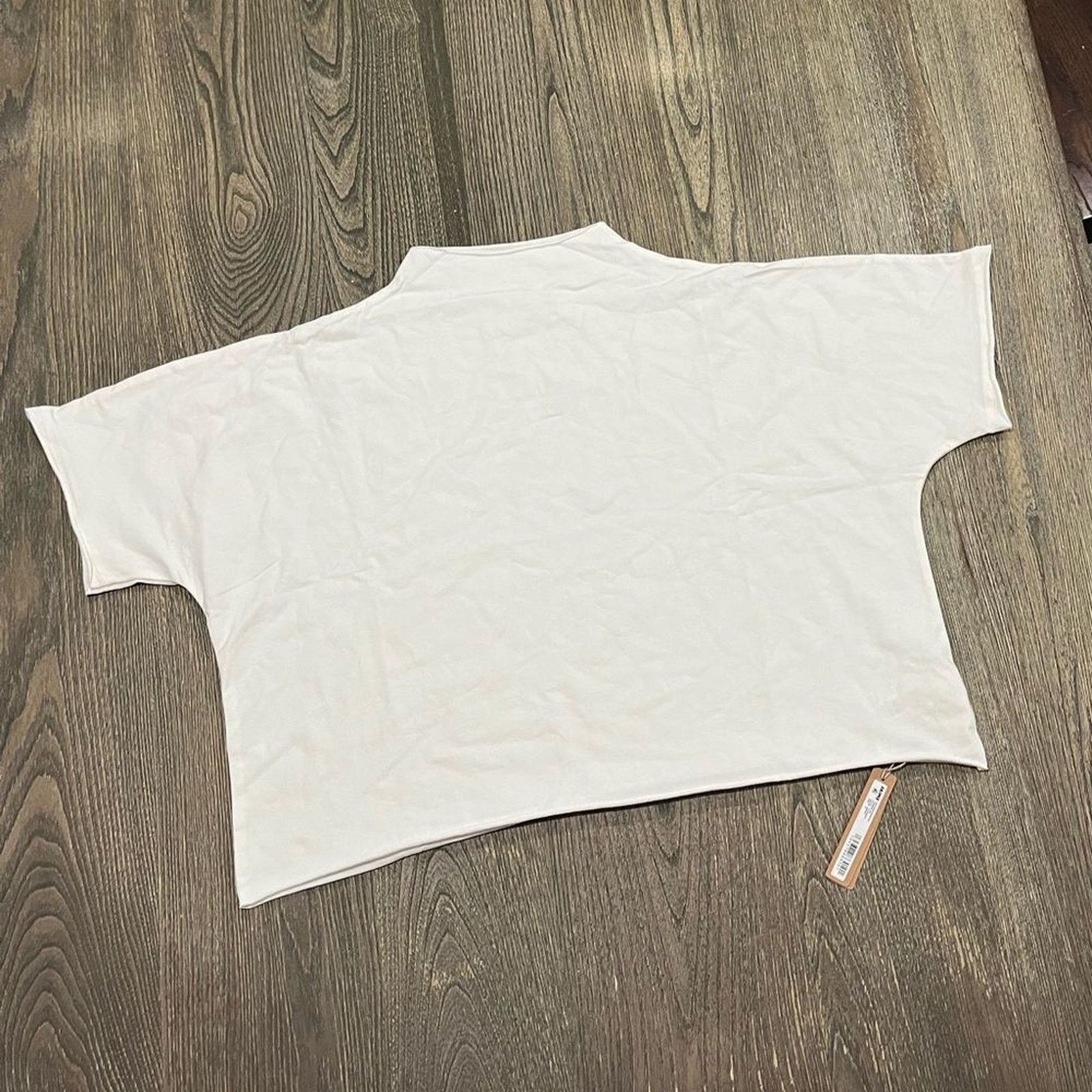 SKIMS Skims Raw Edge Super Cropped Tee Short Sleeve Marble 4X Size 4XL / US 24-26 - 4 Thumbnail