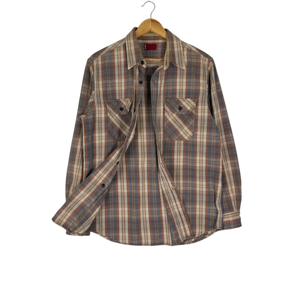 Cowboy Equipment × LVC × Levi's ☀️LEVIS RED TAB FLANNEL TARTAN BUTTON SHIRTS Size US M / EU 48-50 / 2 - 7 Thumbnail