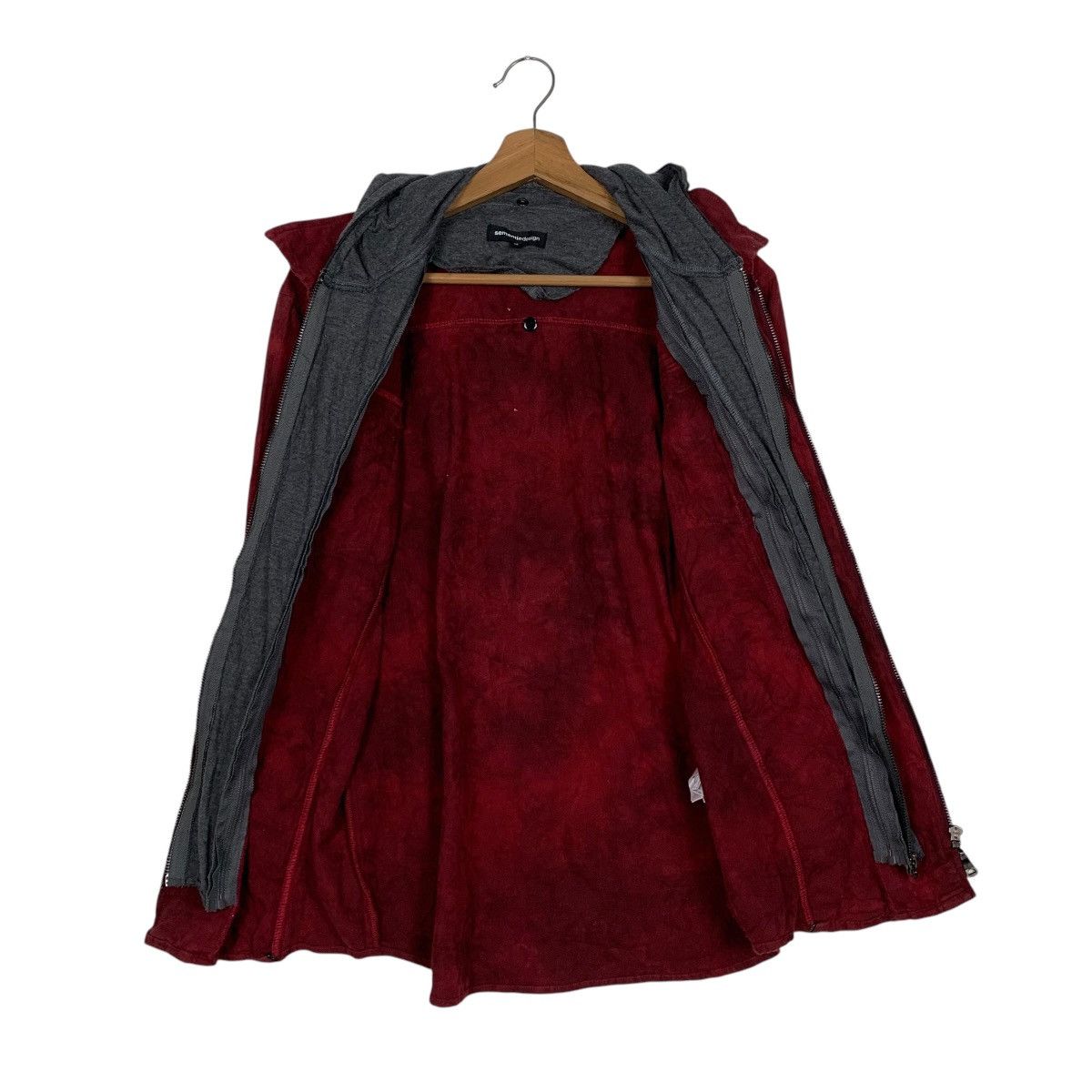 semanticdesign Semantic Design Hooded Red Jacket Size M / US 6-8 / IT 42-44 - 12 Thumbnail