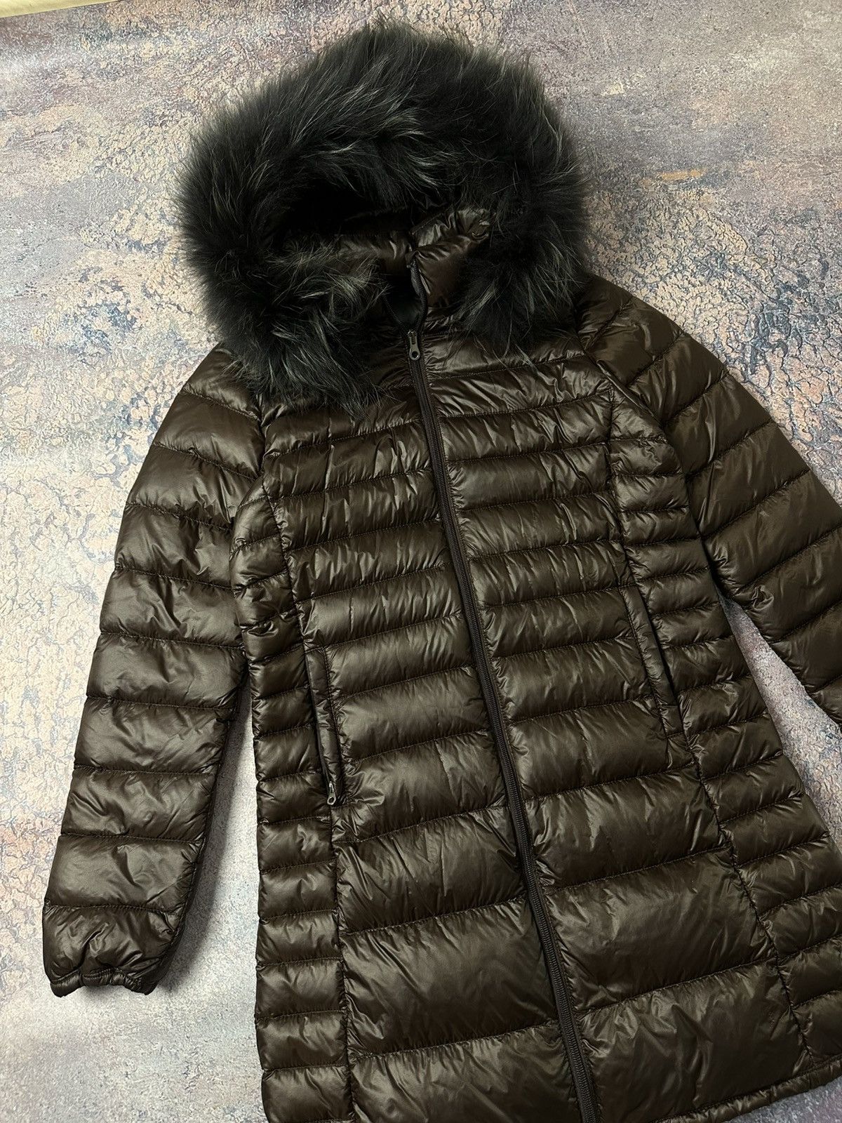 Duvetica Duvetica full zip brown down jacket Size L / US 10 / IT 46 - 2 Thumbnail