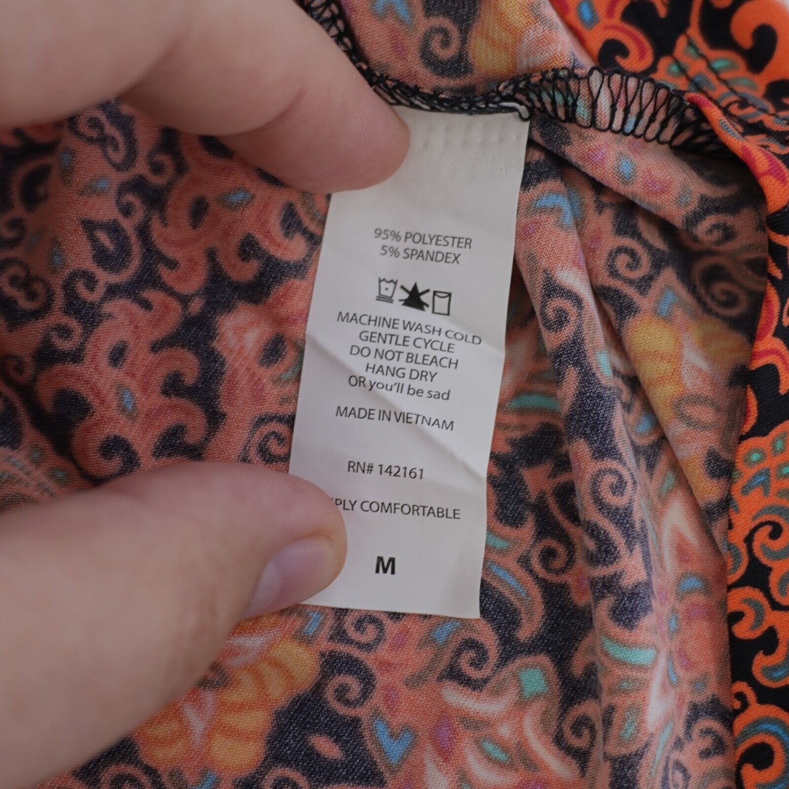 Designer NEW LuLaRoe Irma Loose Orange Tunic Top Long Shirt Tail Top Size M / US 6-8 / IT 42-44 - 9 Thumbnail