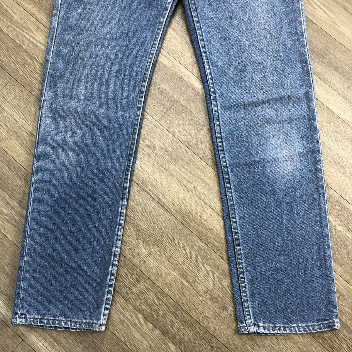 Levi's × Levi's Vintage Clothing 🇺🇸80’s Vintage Levis 501 #552 30x31 Straight Leg Blue Jeans Size US 29 - 13 Thumbnail