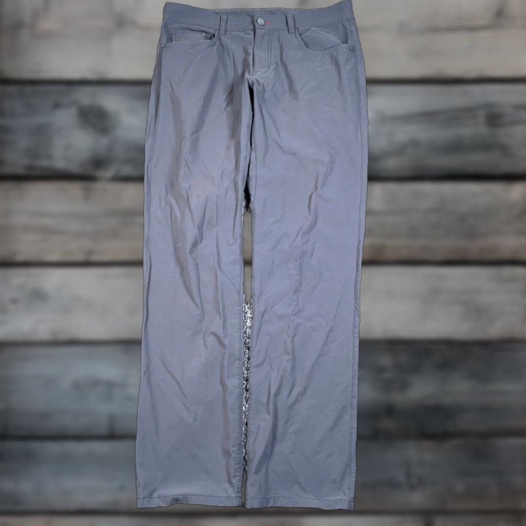 Vintage VINTAGE QOR Men's Chino Pants Casual Lightweight Nylon Spandex Hiking 34 x 33 Gray Size US 34 / EU 50 - 1 Thumbnail