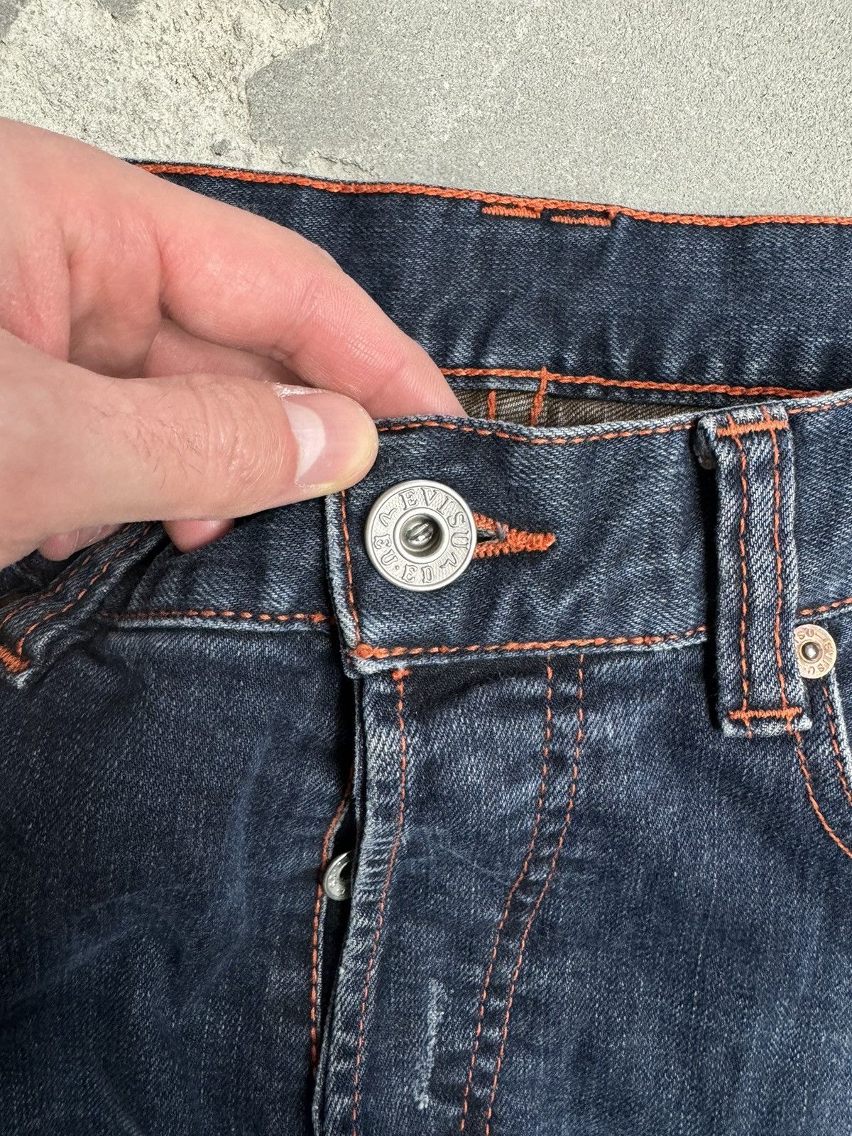 Evisu RARE EVISU Y2K VINTAGE DISTRESSED BAGGY JAPANES DENIM JEANS Size US 32 / EU 48 - 6 Thumbnail