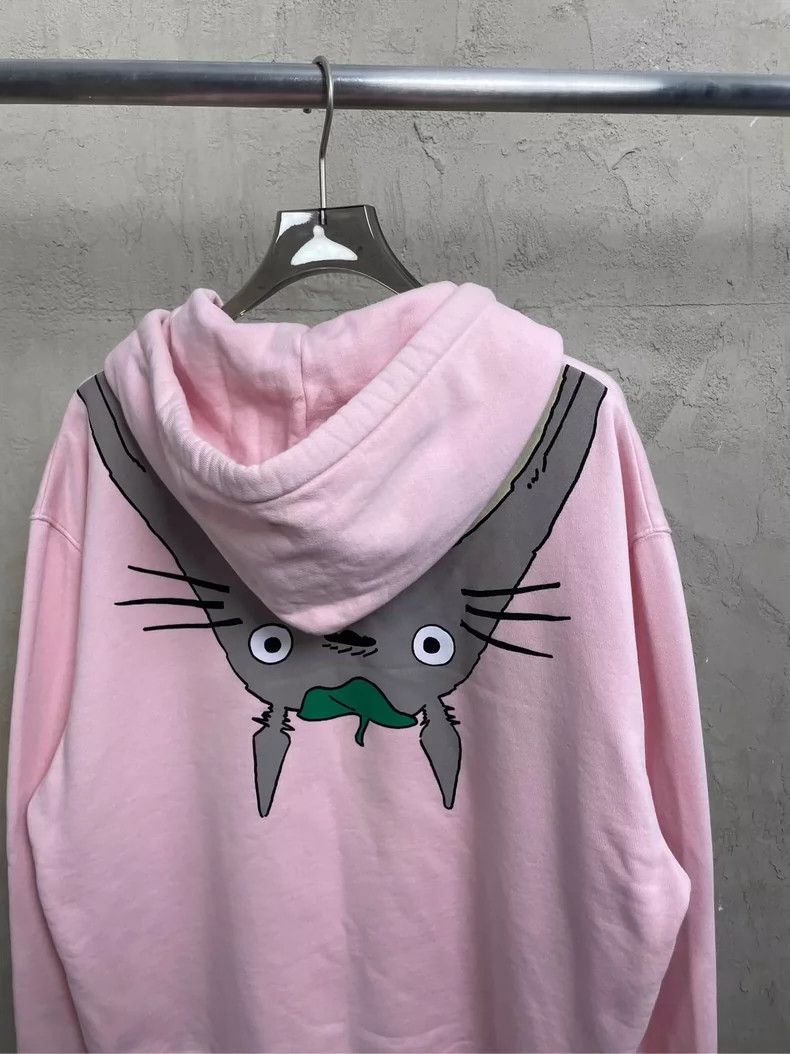 Loewe loewe Sakura Pink Totoro Print Large Logo Hooded Sweatshirt Size US L / EU 52-54 / 3 - 4 Thumbnail