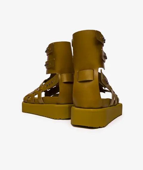 Rick Owens o1y0126 Gladiator Sandals in Gold Size US 7 / IT 37 - 5 Thumbnail