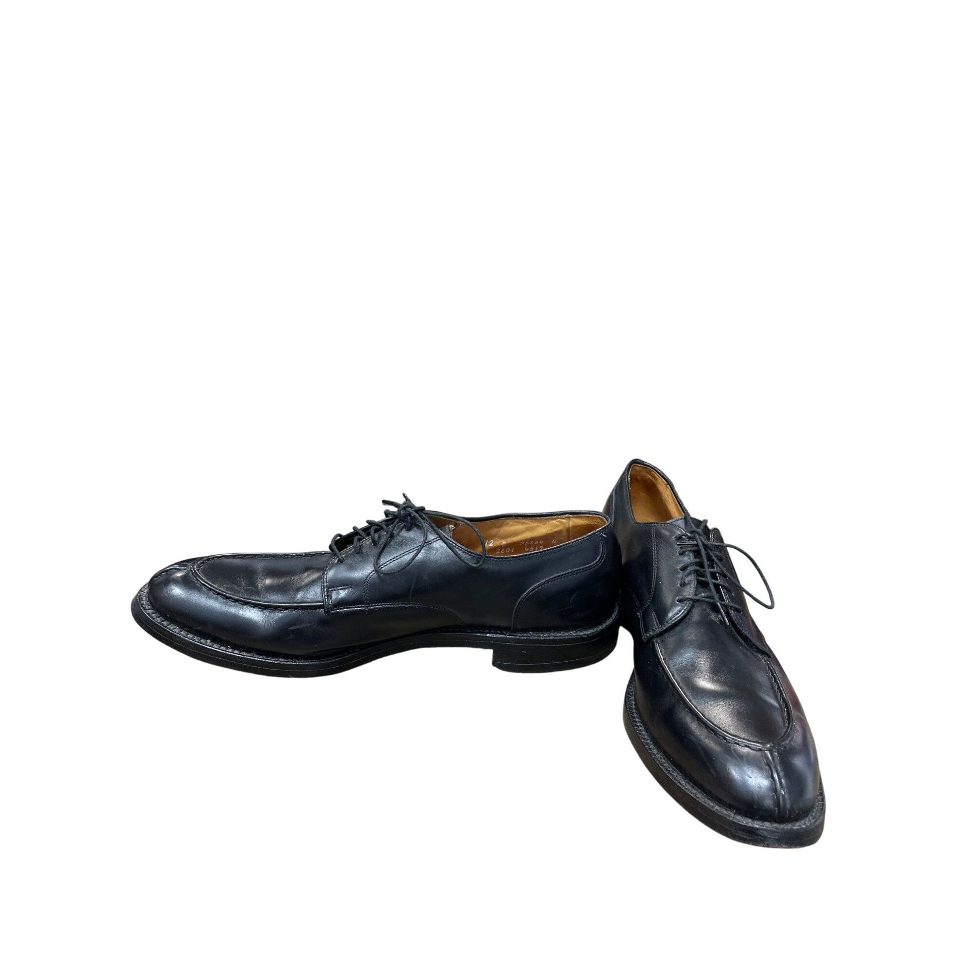 Allen Edmonds Allen Edmonds Bradley Mens Black Leather Split Toe Derby Sho Size US 12 / EU 45 - 2 Thumbnail