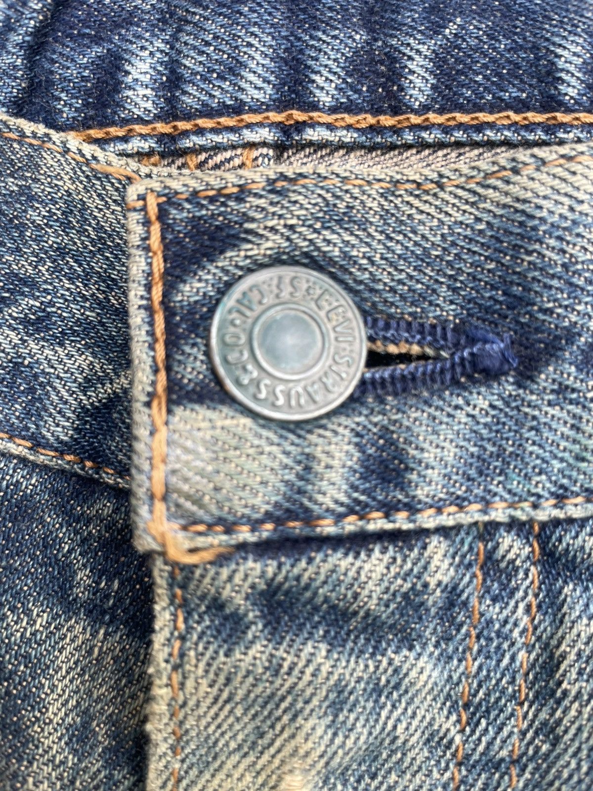 Levi's Vintage 1994 Levi’s 502XX E Selvedge Distressed Size US 31 - 23 Thumbnail