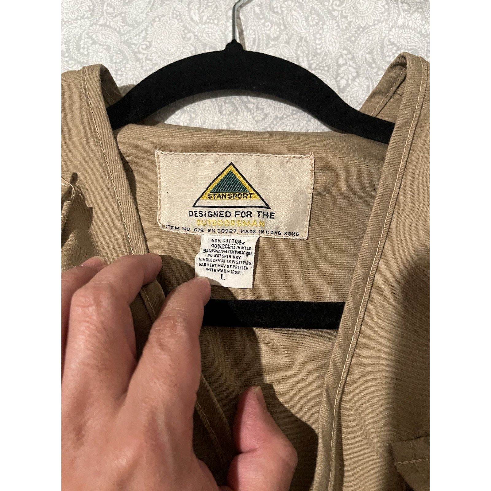 Other Vintage Stansport Fishing Vest Mens Large Khaki Multi Pocket Size US L / EU 52-54 / 3 - 7 Thumbnail