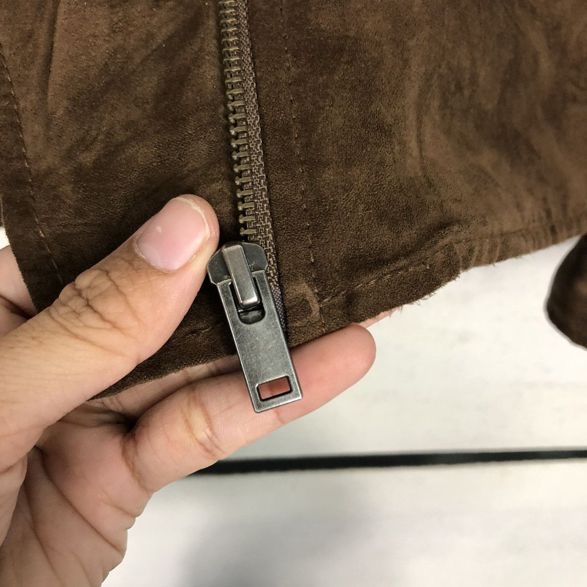 Japanese Brand 🔥RICH BROWN BIKER JACKET DOUBLE COLLAR UNIQLO ISSEY MIYAKE Size US S / EU 44-46 / 1 - 18 Thumbnail