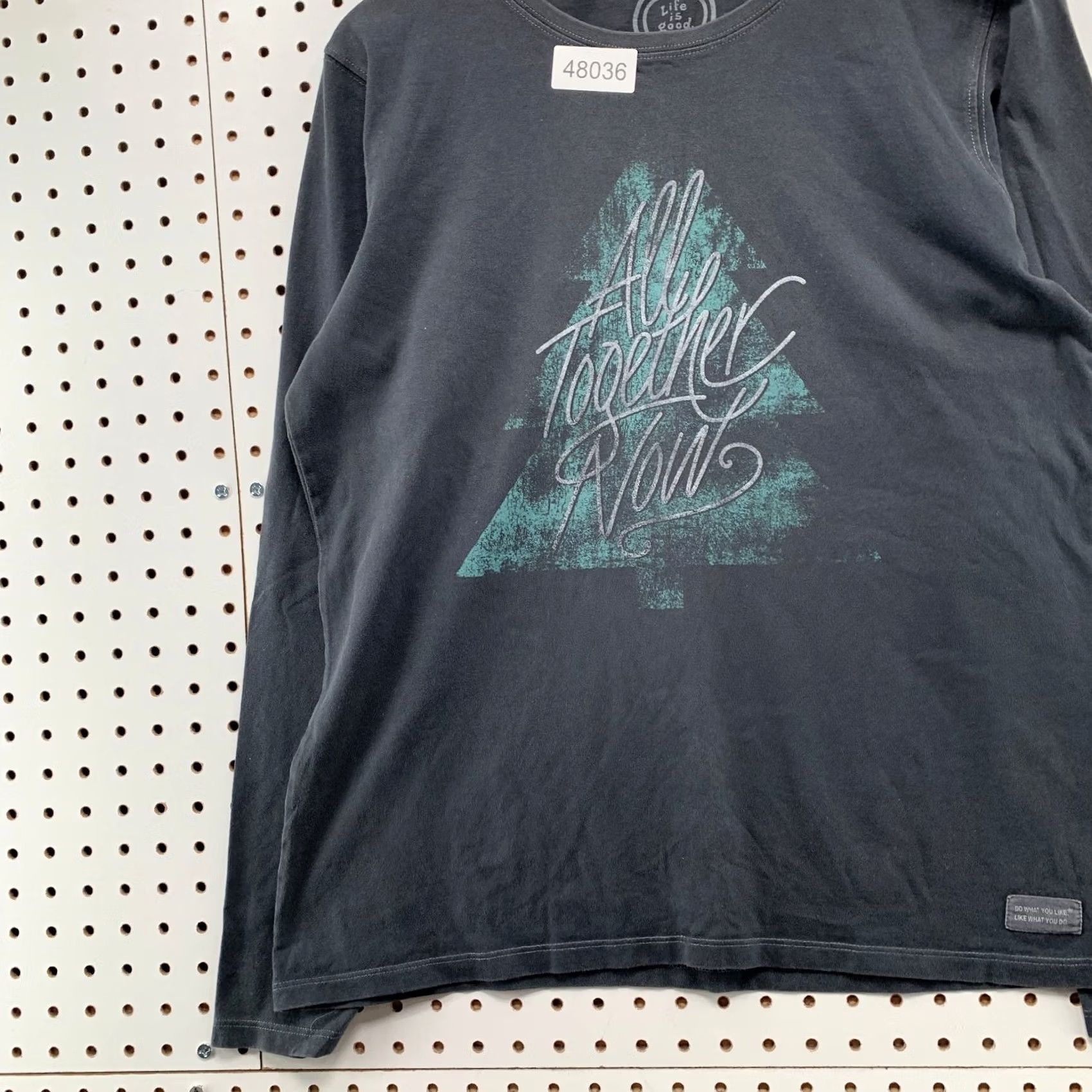 Life is Good Life Is Good All Together Tree Shirt Womens L Long Sleeve Black Crew Neck T-Shirt Casual Womens, 100% Cotton, Classic Fit Size L / US 10 / IT 46 - 5 Thumbnail