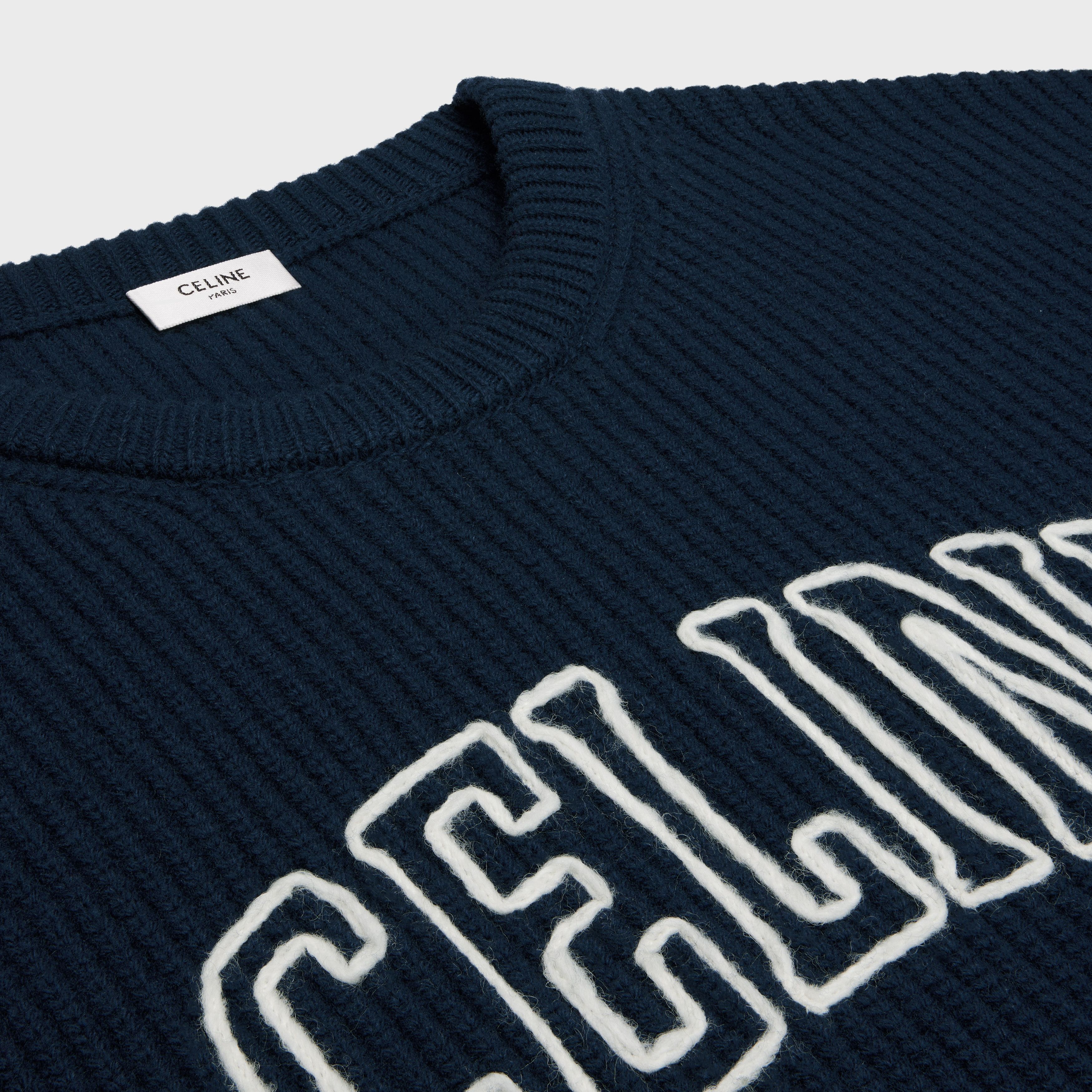 Celine o1bcso1str0925 2AW9A311Y Oversized Sweater in Navy Size US S / EU 44-46 / 1 - 3 Thumbnail