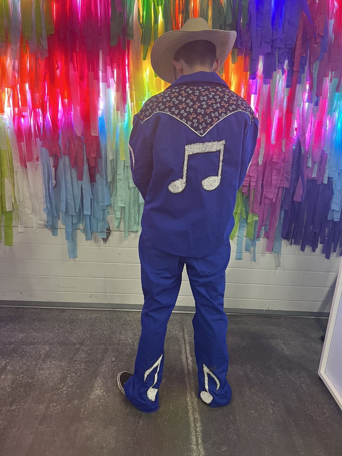 Other Men’s Embroidered Western Suit 42 musical Notes By A Herman Size 42L - 2 Thumbnail