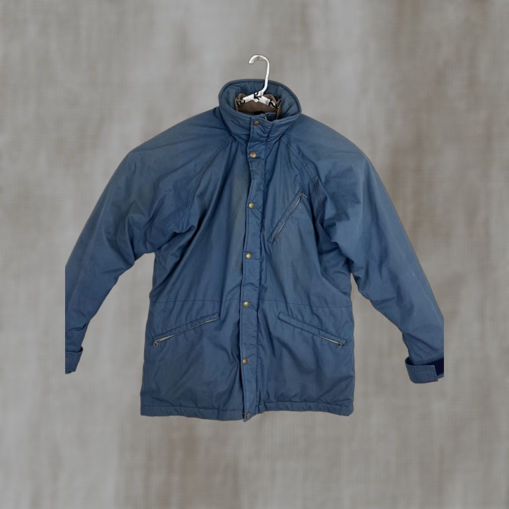 Vintage VINTAGE L.L. Bean Jacket Men Large Blue Winter Zip Pockets Cotton Blend Shirt/Coat? Size US L / EU 52-54 / 3 - 1 Thumbnail
