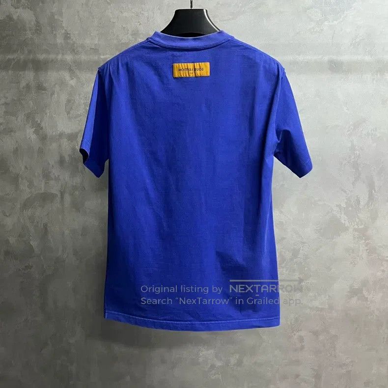 Louis Vuitton Louis Vuitton Blue Solid Logo Crew Neck Short Sleeve Size US M / EU 48-50 / 2 - 5 Thumbnail