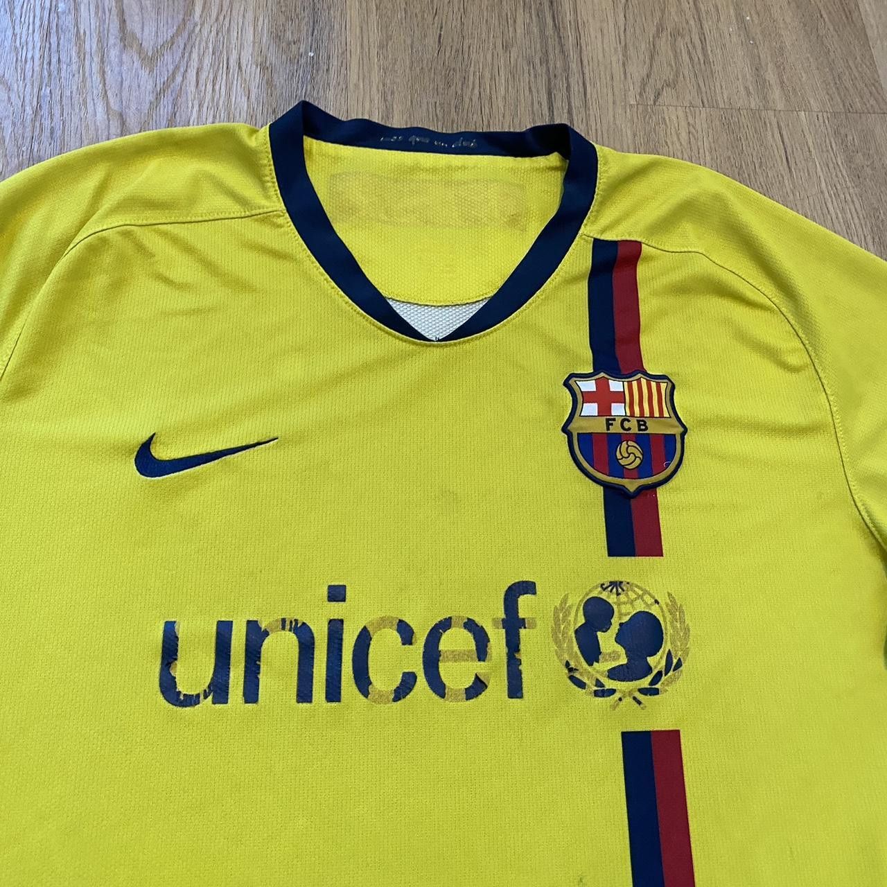 Nike 2008-09 FC Barcelona Away Nike Football Shirt La Liga Size US XL / EU 56 / 4 - 3 Thumbnail