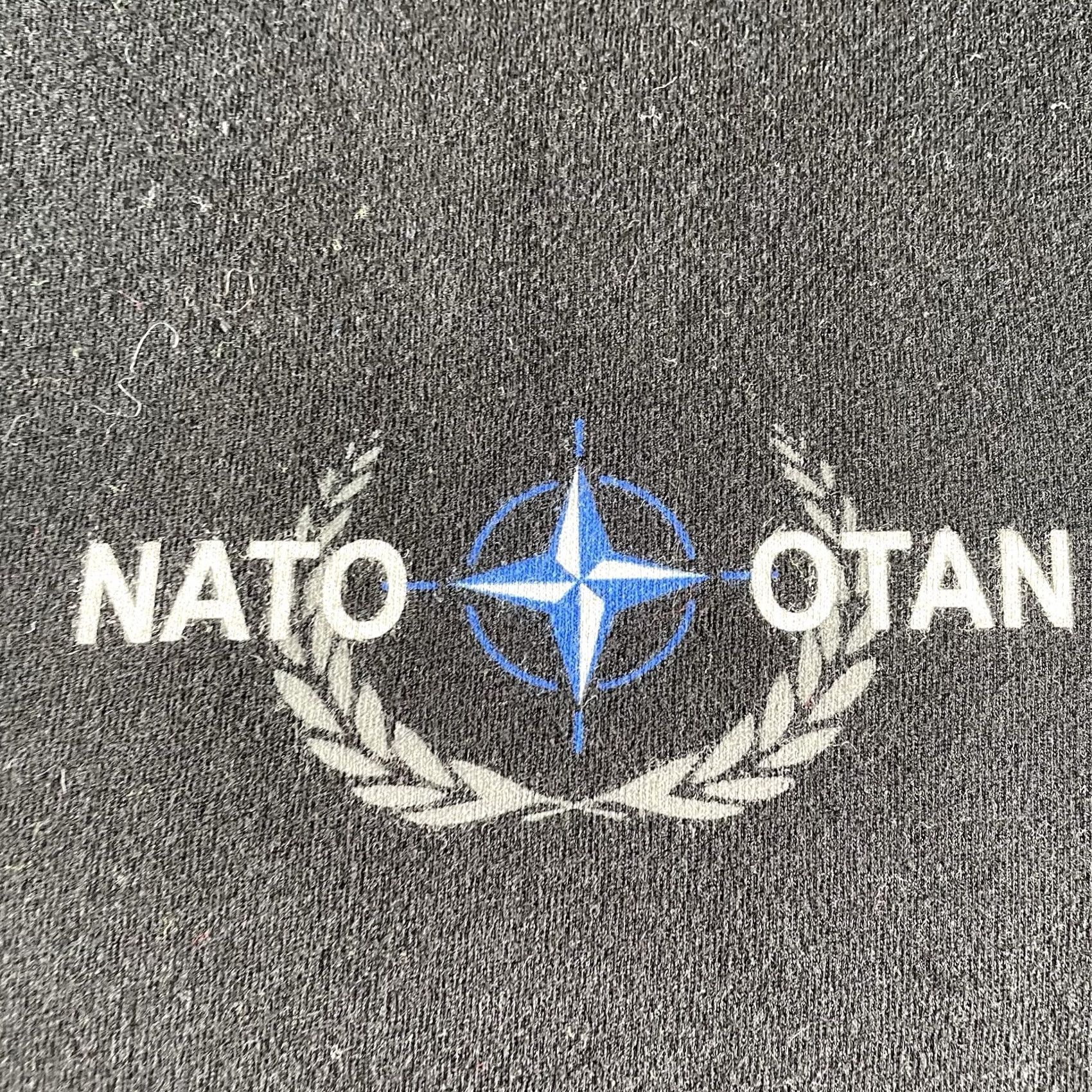Vintage Northrop Grumman Men's Small NATO AGS Ferry Flight Plane Tee OTAN Shirt Black Size US S / EU 44-46 / 1 - 6 Thumbnail
