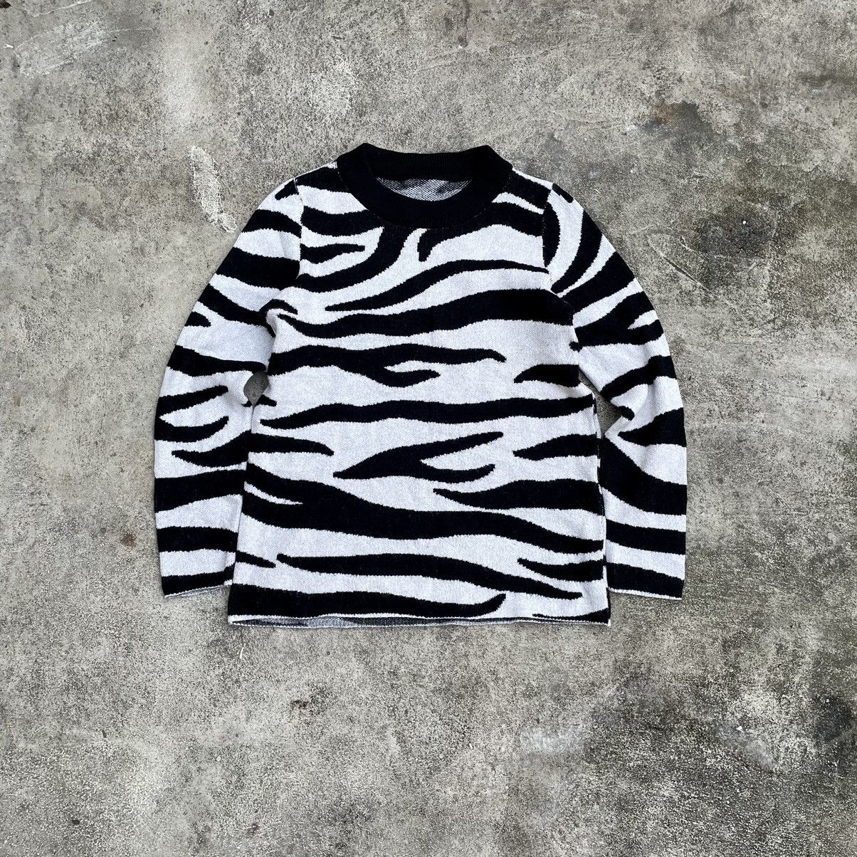 If Six Was Nine Vintage Y2K ABSTRACT MOHAIR SWEATER OPIUMCORE Buymypiece 90s Size US M / EU 48-50 / 2 - 1 Thumbnail