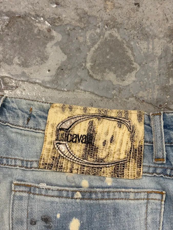 Roberto Cavalli AW2007 Cavalli Light Jeans Denim Distressed Gold Embroidered Jeans Size 26" / US 2 / IT 38 - 9 Thumbnail