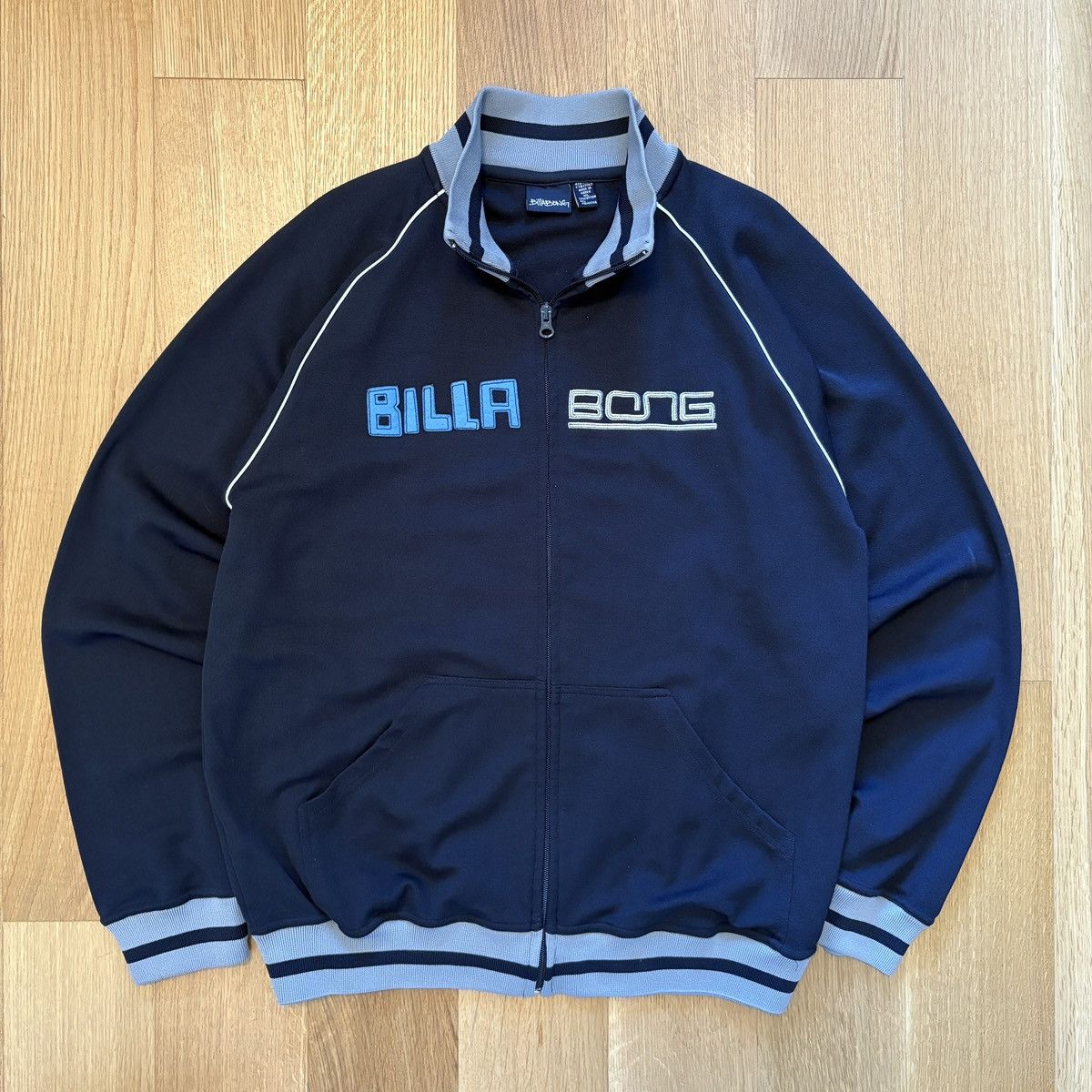 Billabong Y2K Vintage 2000s Billabong Embroidered Track Suit Jacket XL Size US XL / EU 56 / 4 - 1 Thumbnail