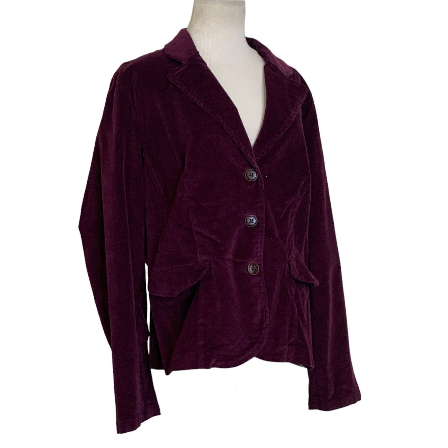 St. Johns Bay St. John's Bay stretch purple corduroy casual blazer size XL Size XL / US 12-14 / IT 48-50 - 7 Thumbnail