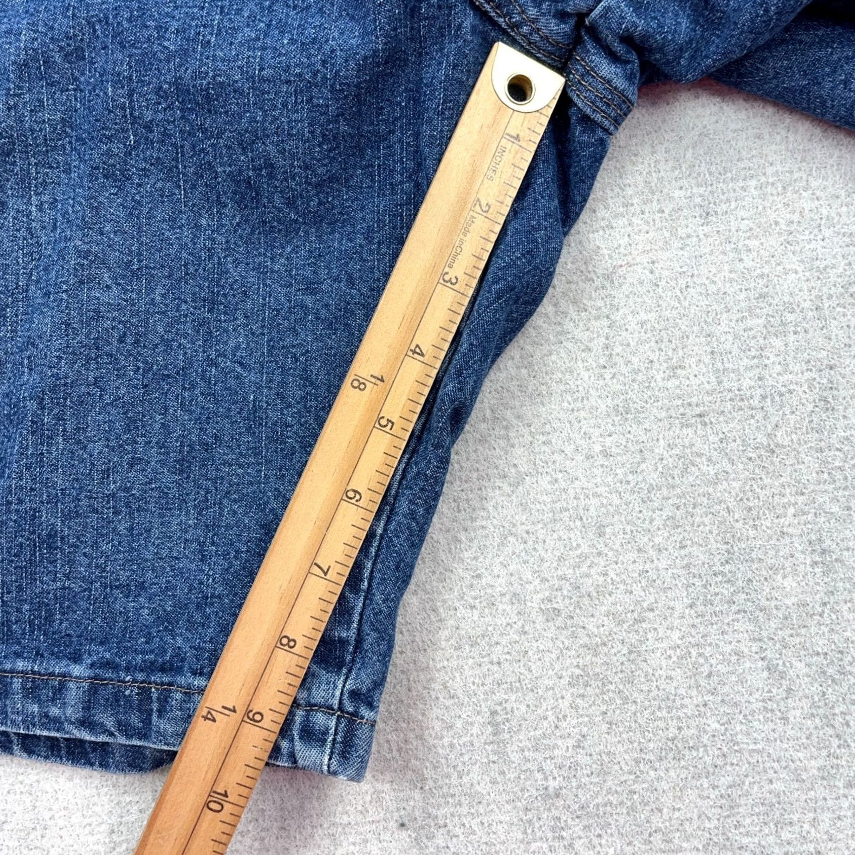 Wrangler VINTAGE Wrangler Shorts Men 38 Carpenter Baggy Jorts Workwear Denim Blue 90s Grunge Hip Hop Rockabilly Bermuda Mid Rise 9in 5-Pocket Size US 38 / EU 54 - 7 Thumbnail