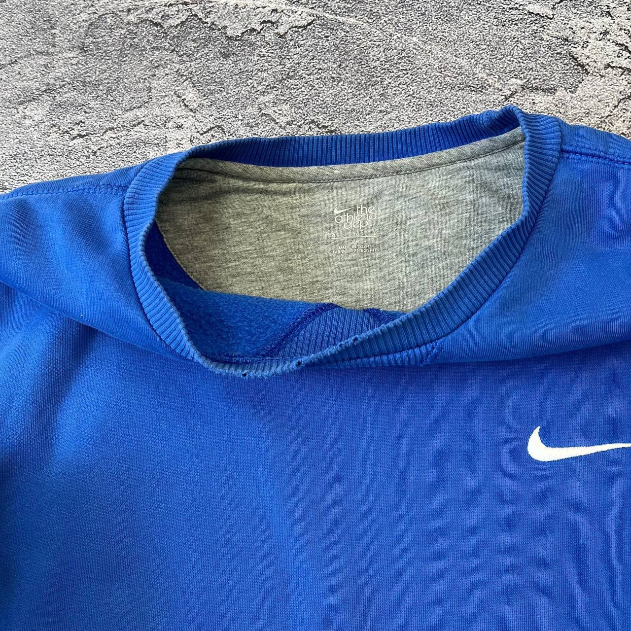 Nike Vintage Blue Sweatshirt Nike,basic mini logo y2k style Size US XL / EU 56 / 4 - 6 Thumbnail