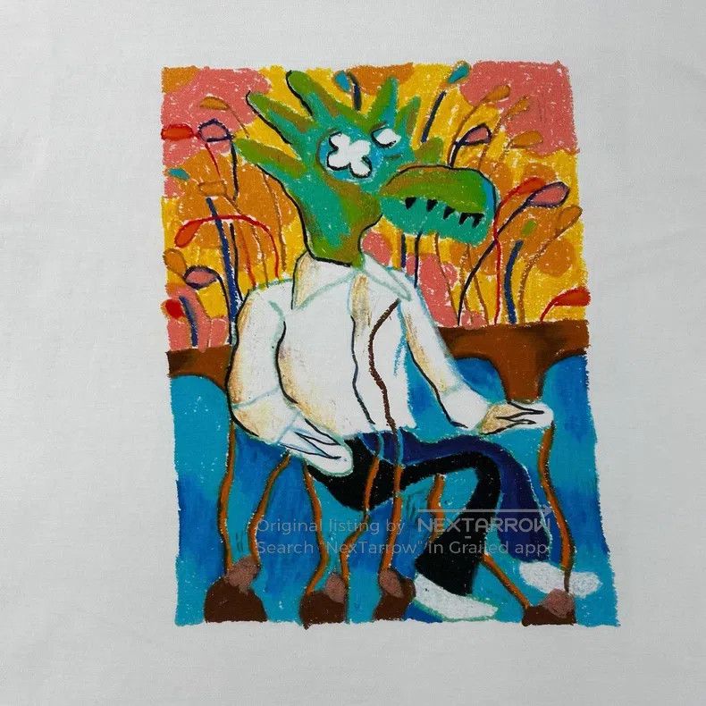 Louis Vuitton Louis Vuitton Graffiti dinosaur doll short sleeve Size US XXL / EU 58 / 5 - 4 Thumbnail
